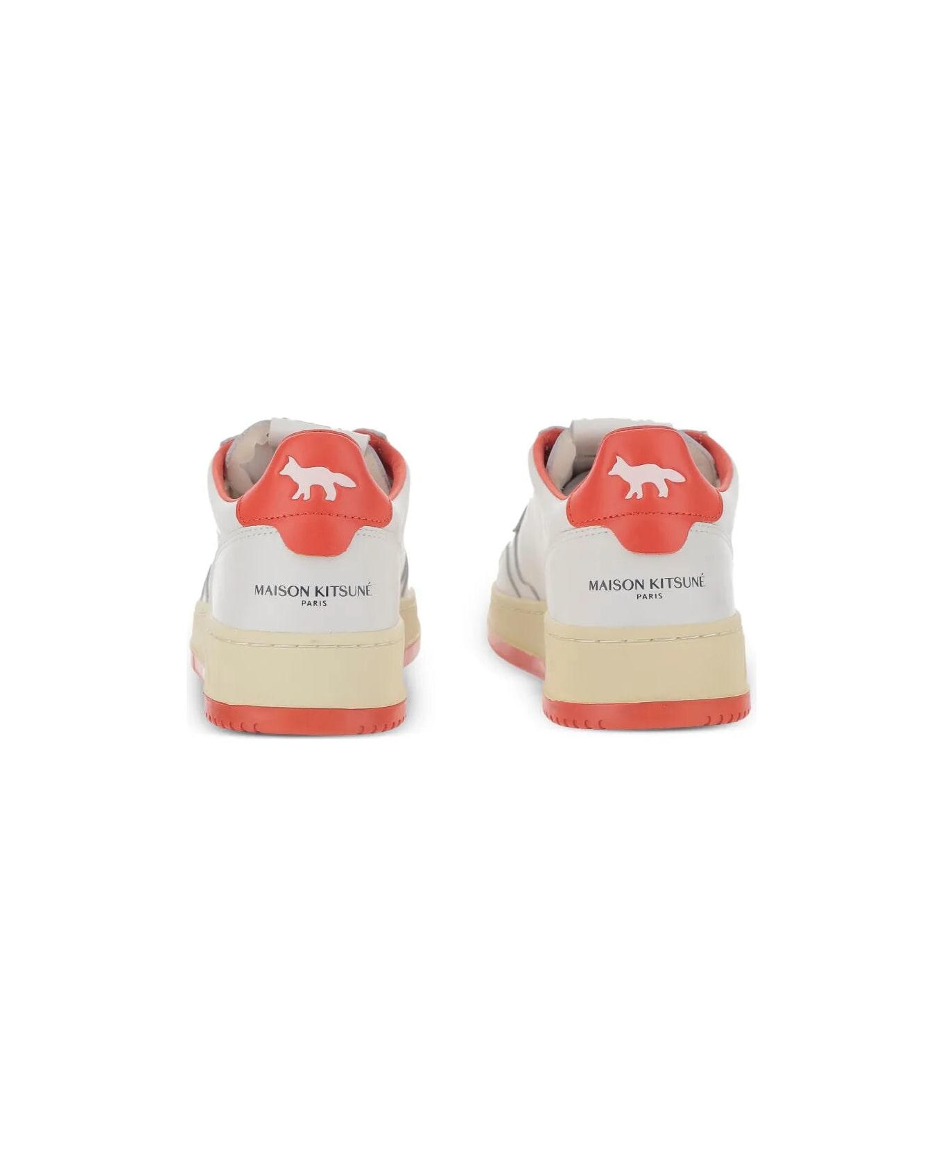 Autry Medalist Lowm Kitsune Wht Red - Wht Red