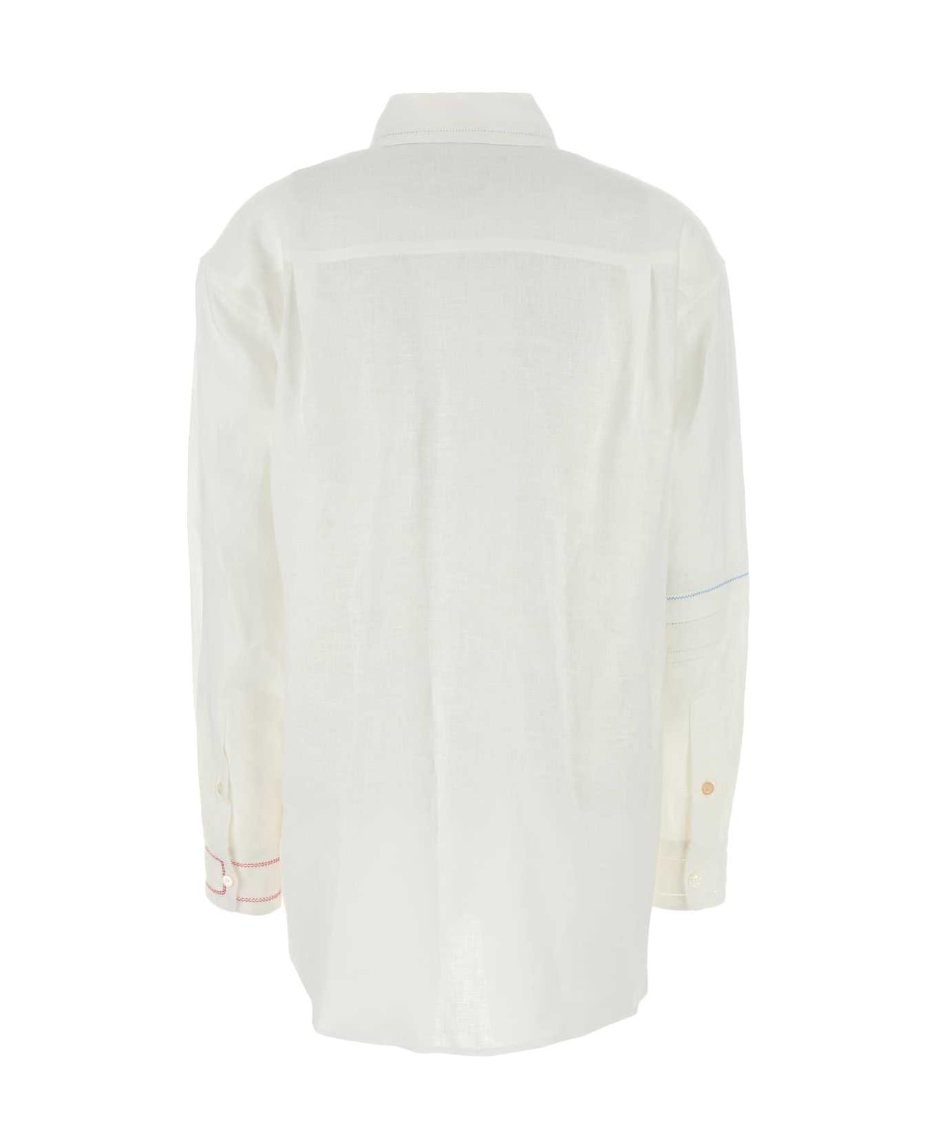 Marni White Linen Shirt - LILYWHITE