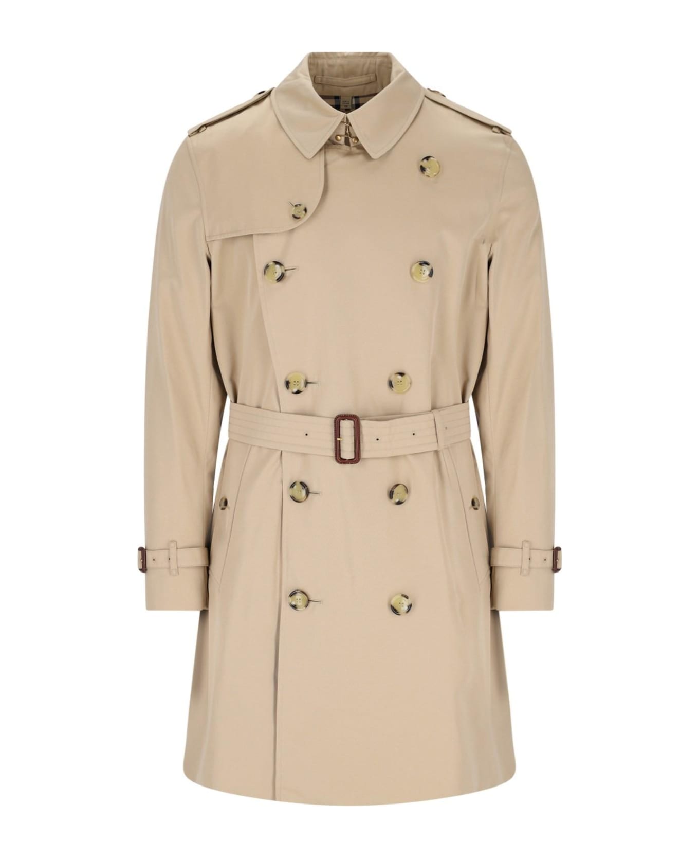 Burberry Double-breasted Trench Coat - Honey