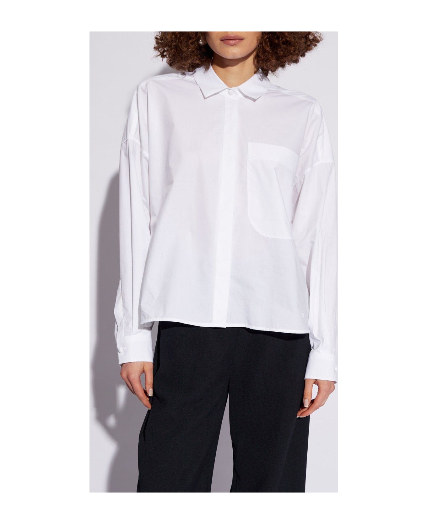 Emporio Armani Shirt With Pocket - White トップス