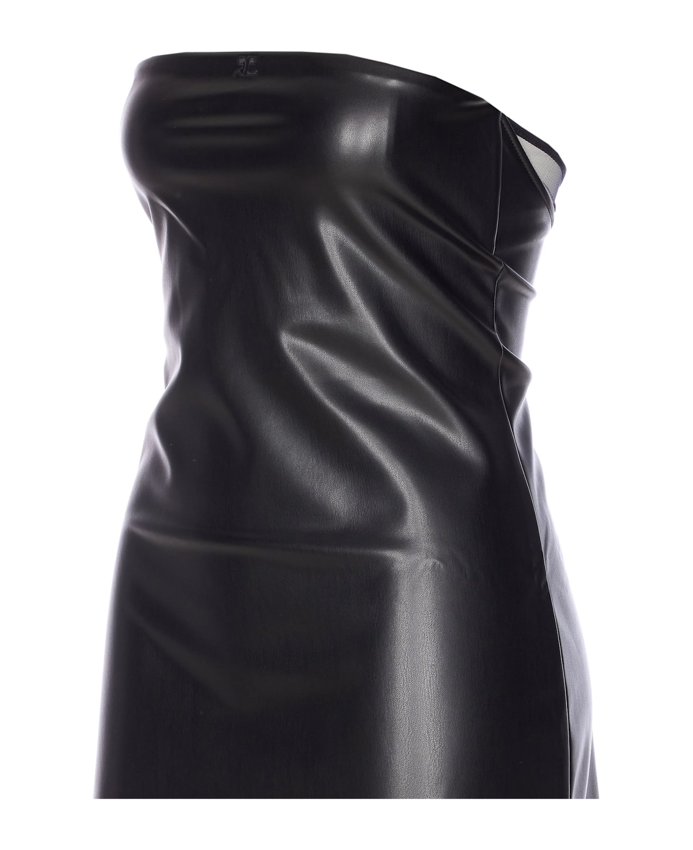 Courrèges Bustier Lingerie Dress - Black