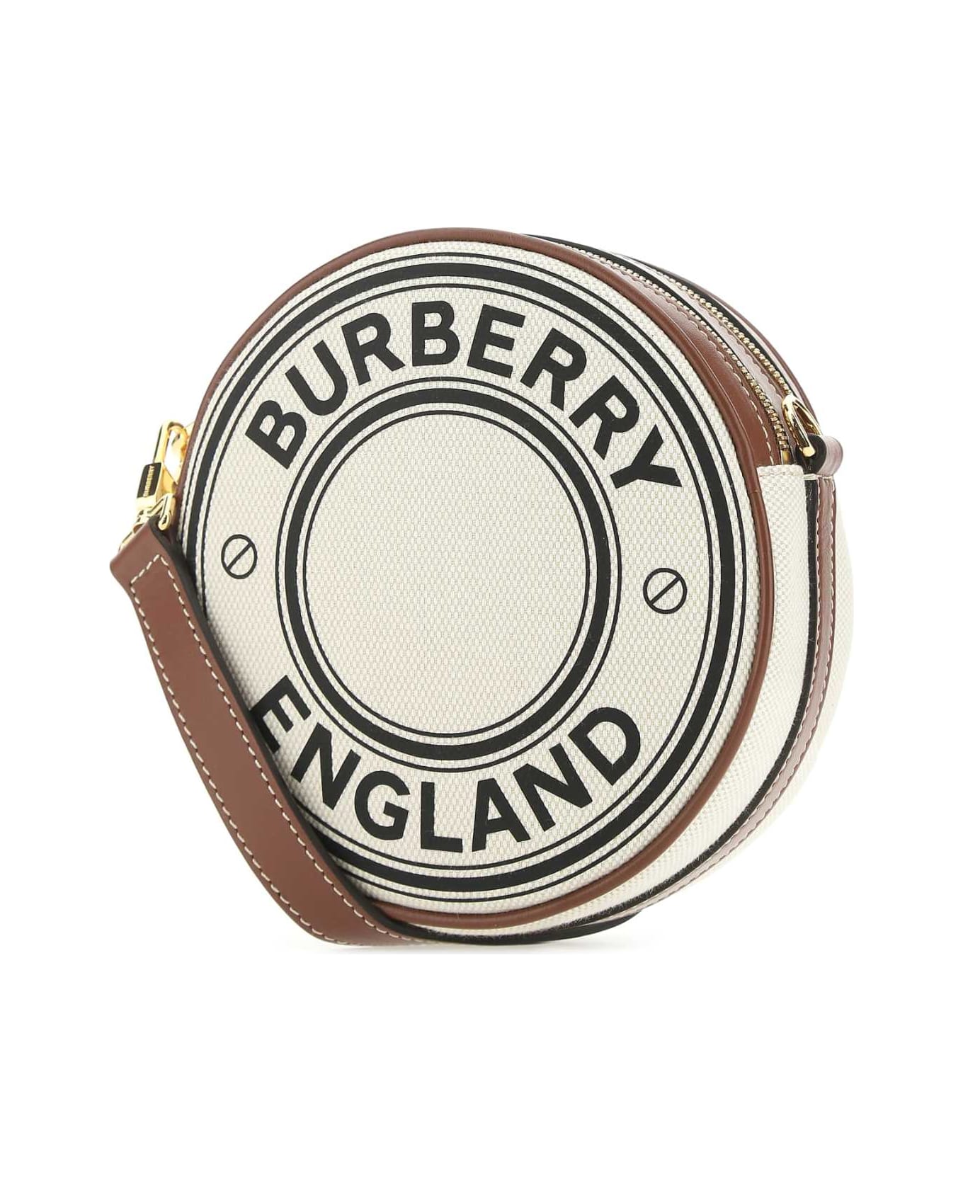 Burberry Two-tone Canvas And Leather Crossbody Bag - A1395
