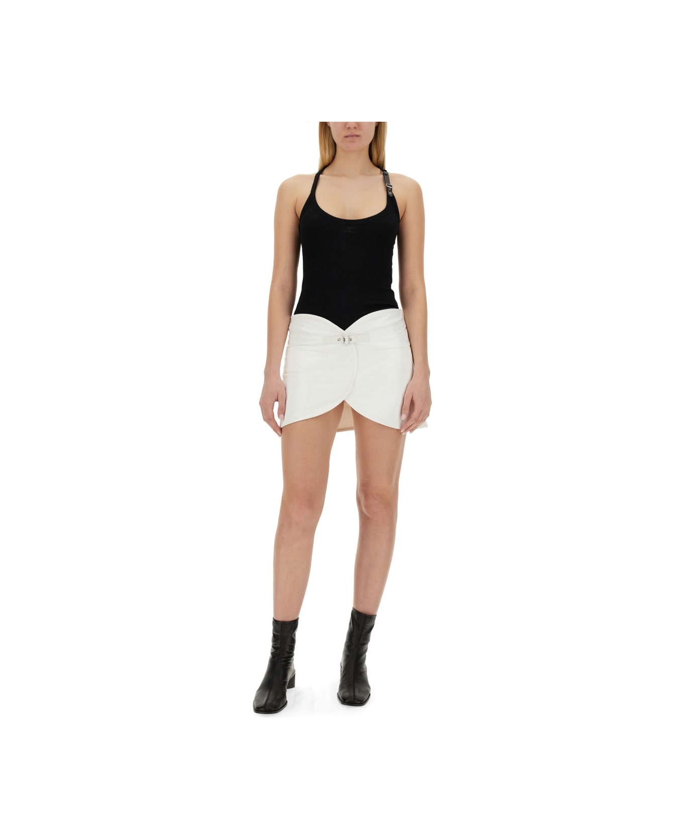 Courrèges "ellipse" Skirt - WHITE