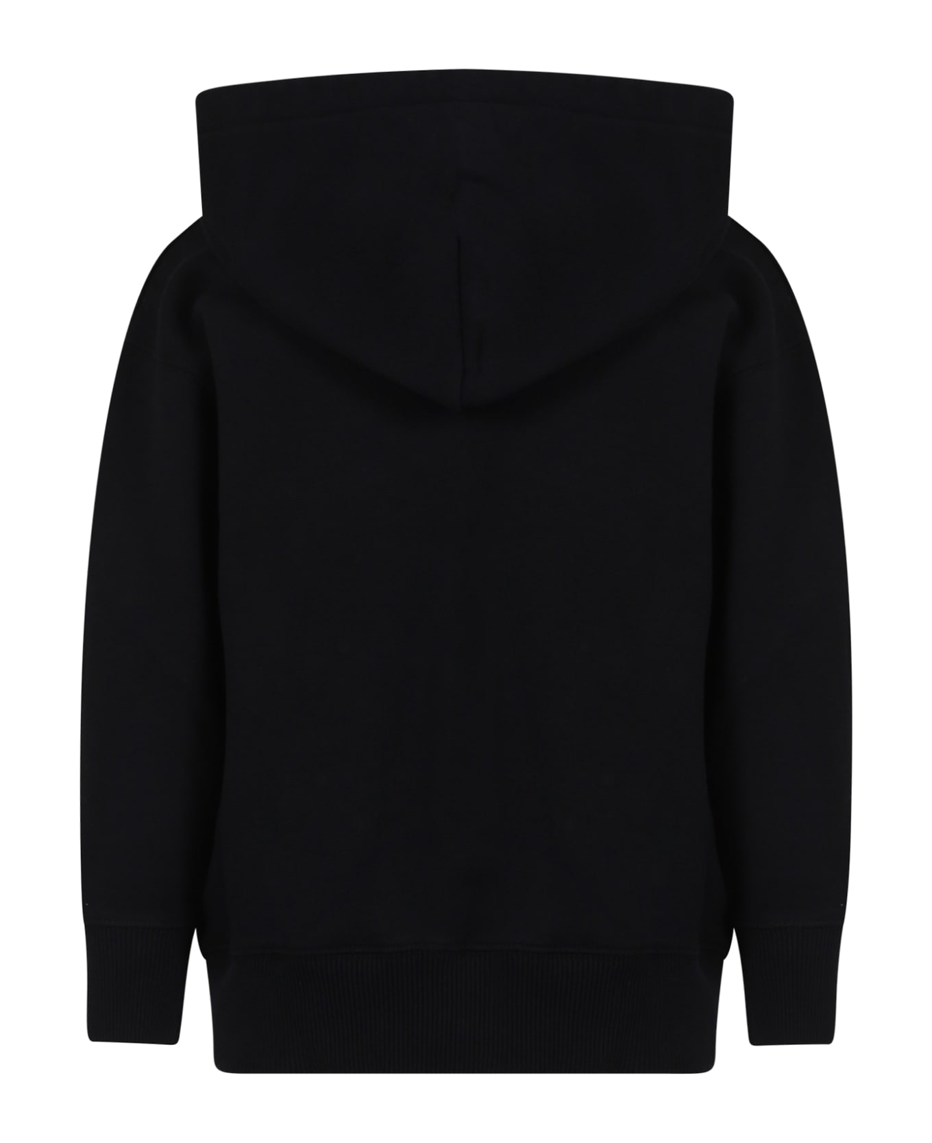 Off-White Black Sweatshirt For Boy With Logo - Black ニットウェア＆スウェットシャツ