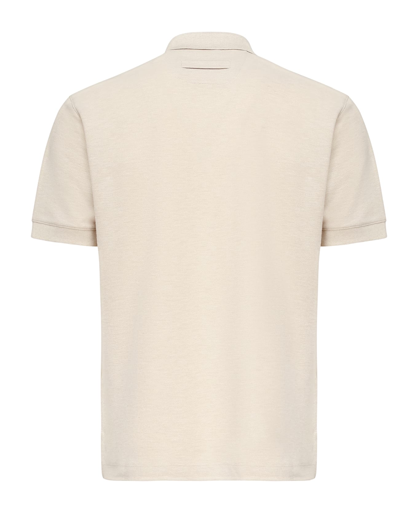 Zegna Premium Cotton Polo - Beige