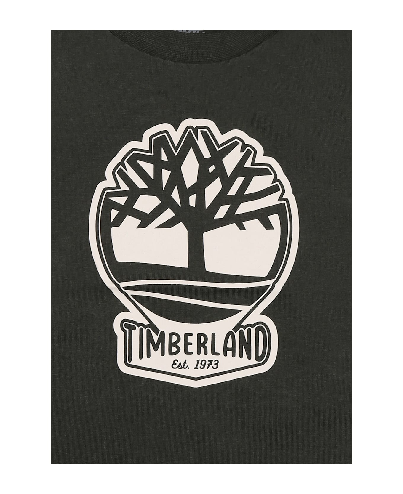 Timberland Green T-shirt For Baby Boy With Tree - Green