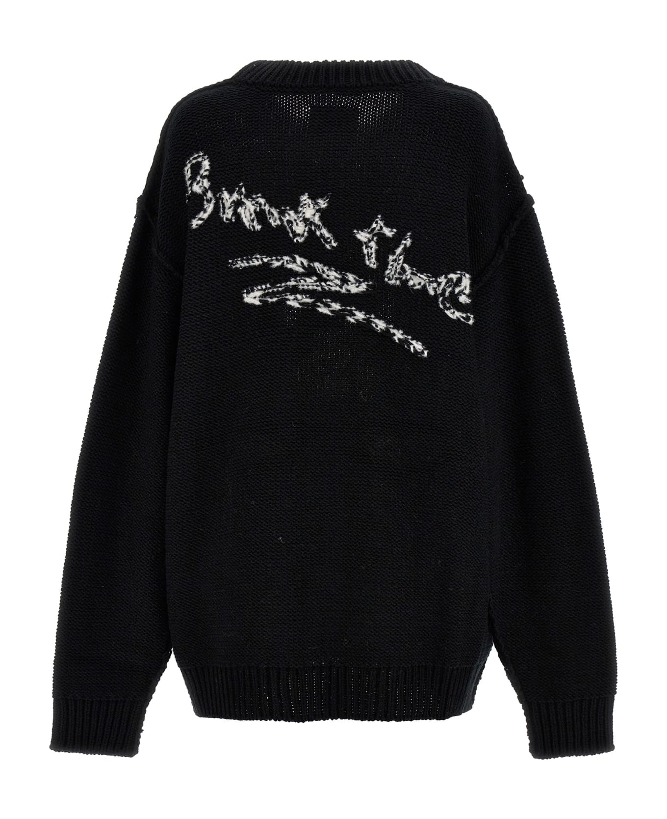 doublet Cut-out Sweater - Black