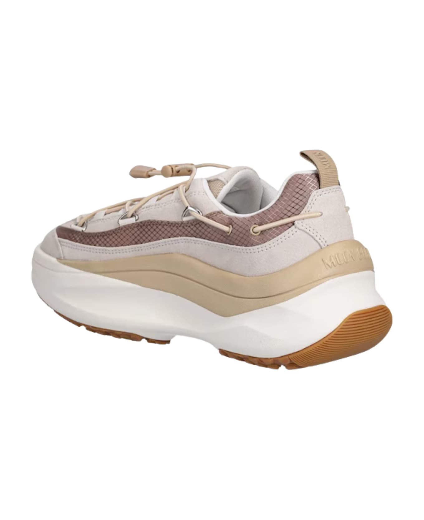 Moon Boot Moon247 Sneaker With Logo - Beige