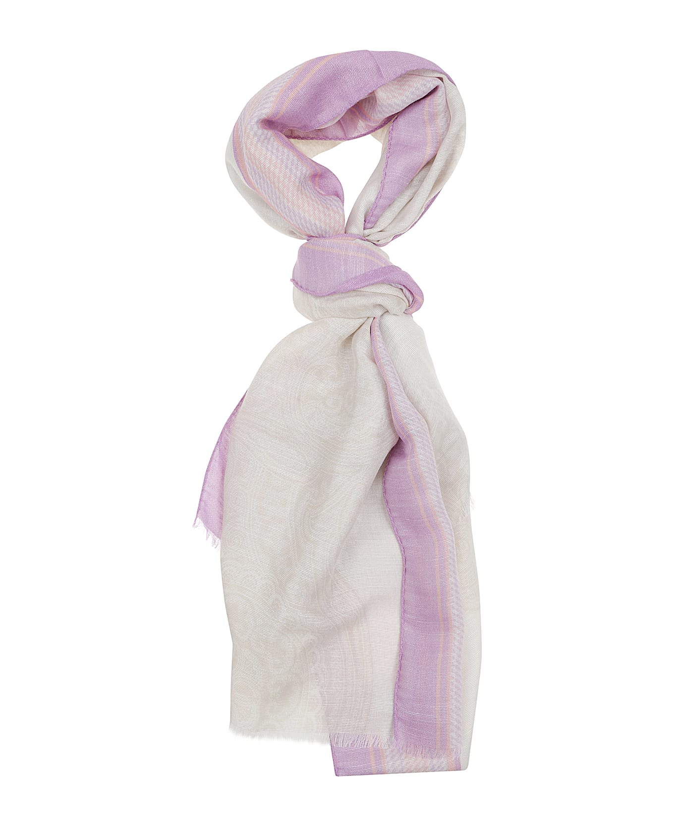 Etro Fringes Scarf - Beige Fantasia