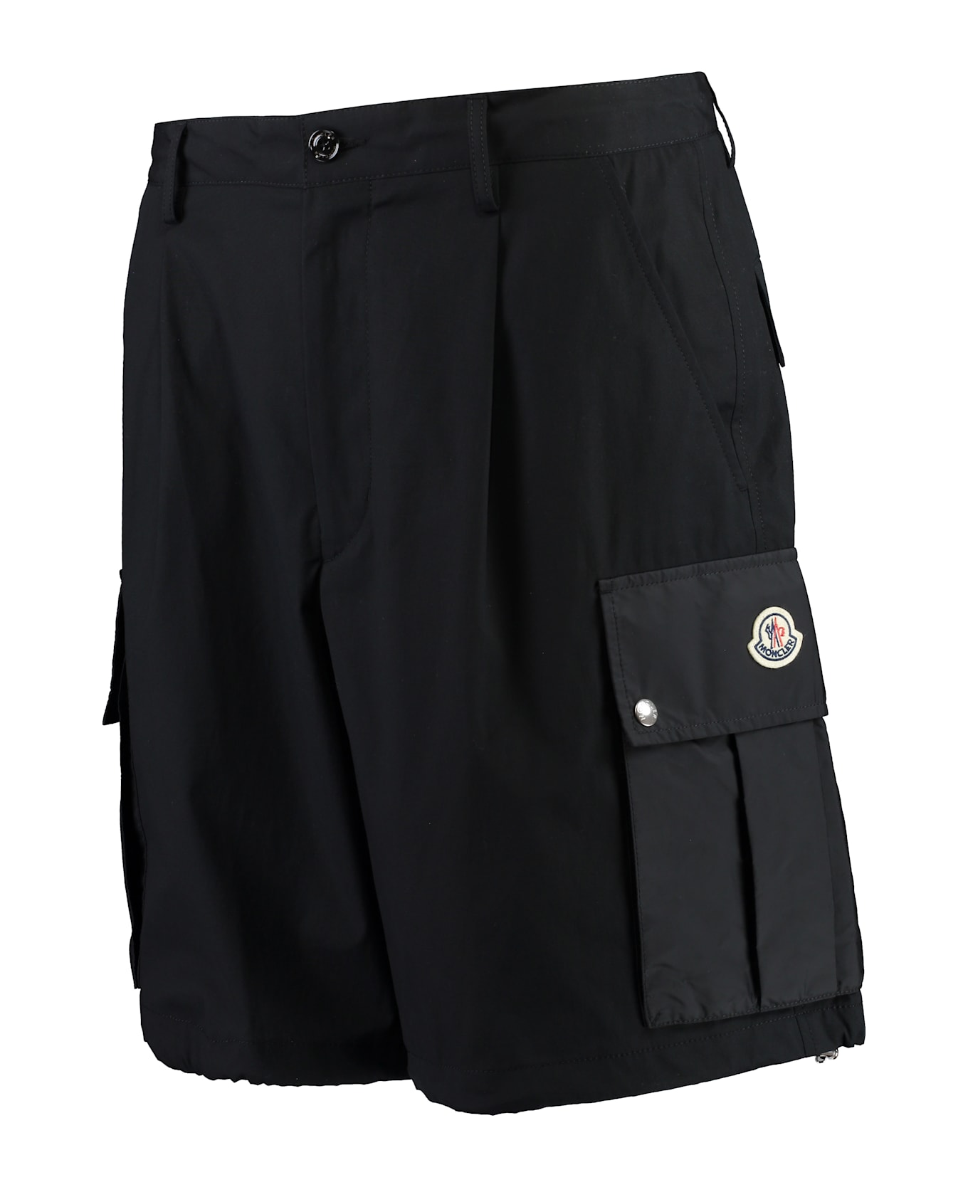 Moncler Cotton Bermuda Shorts - black