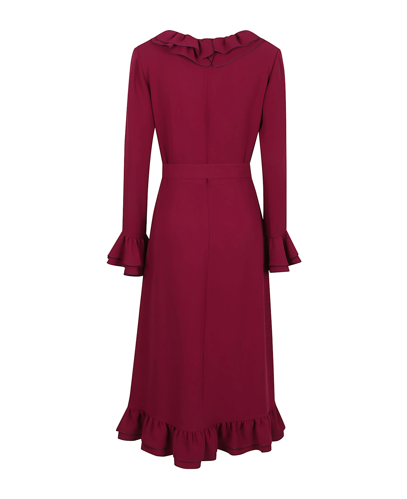 Valentino Garavani Dress Solid - L Phalaris Magenta