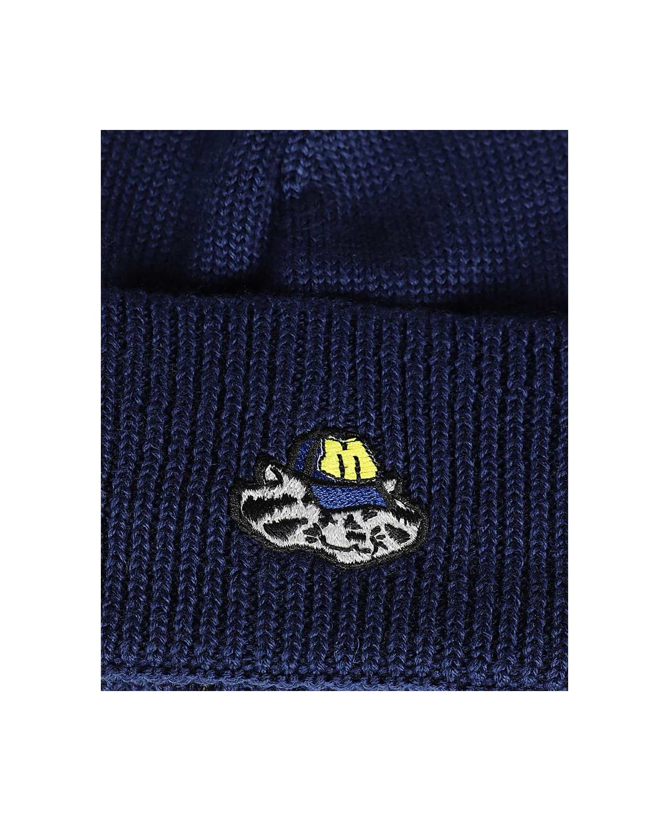 MSGM Knitted Beanie - blue