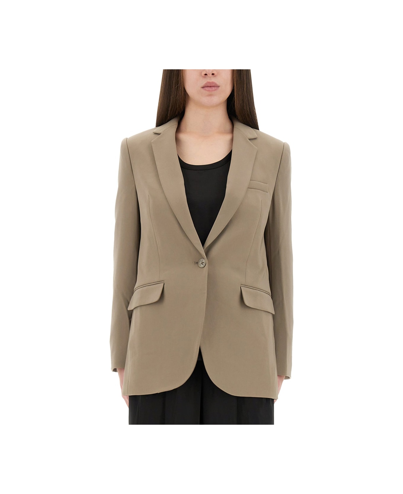 Michael Kors Crepe Blazer - DOVE