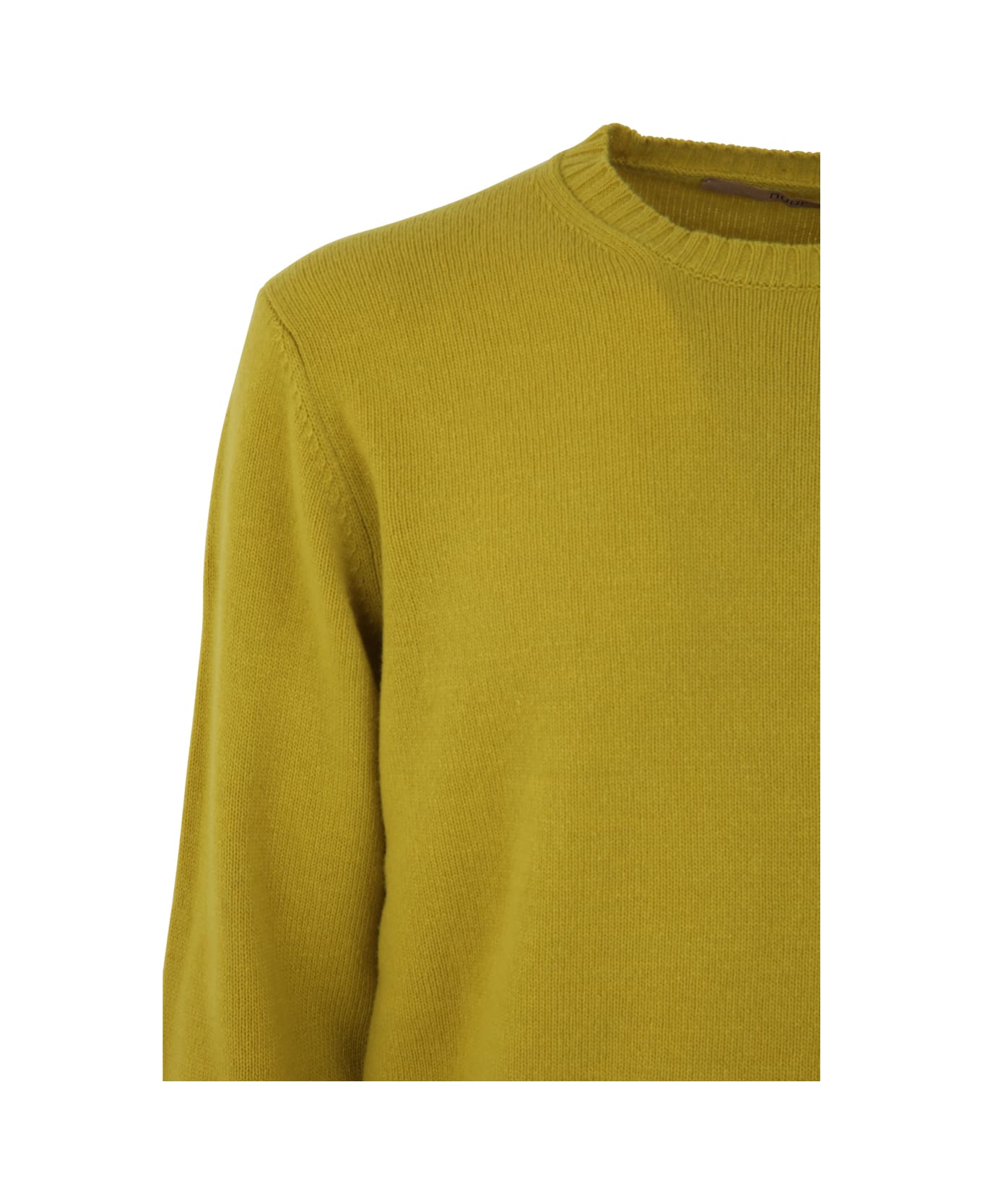 Nuur Long Sleeves Crew Neck Sweater - Mustard