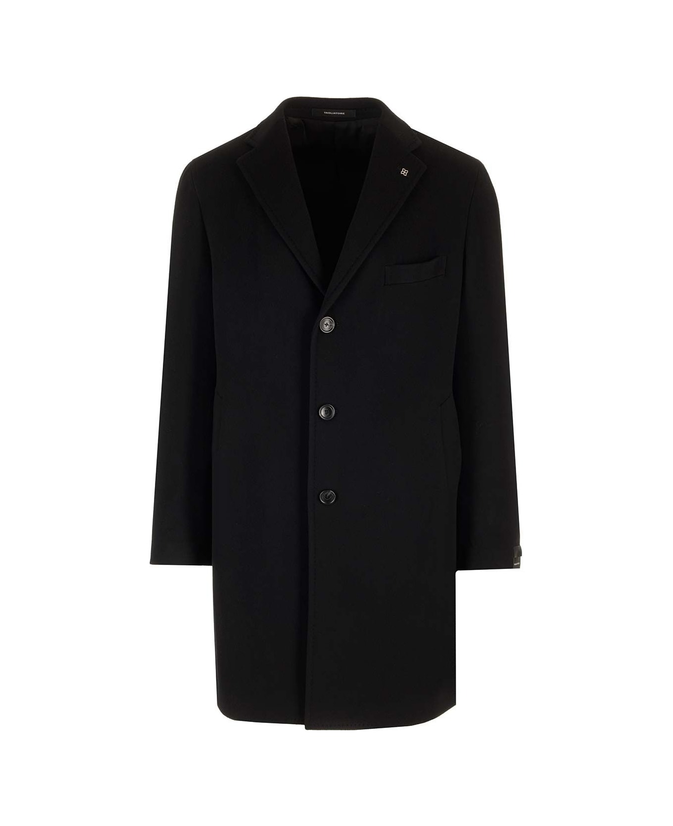 Tagliatore Wool And Cashmere Coat - Black
