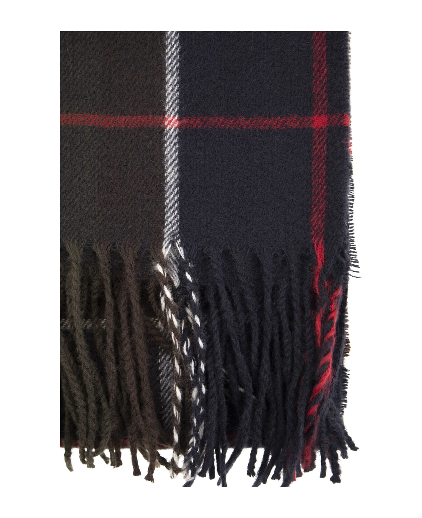 Barbour Stanway Tartan Scarf - Blue