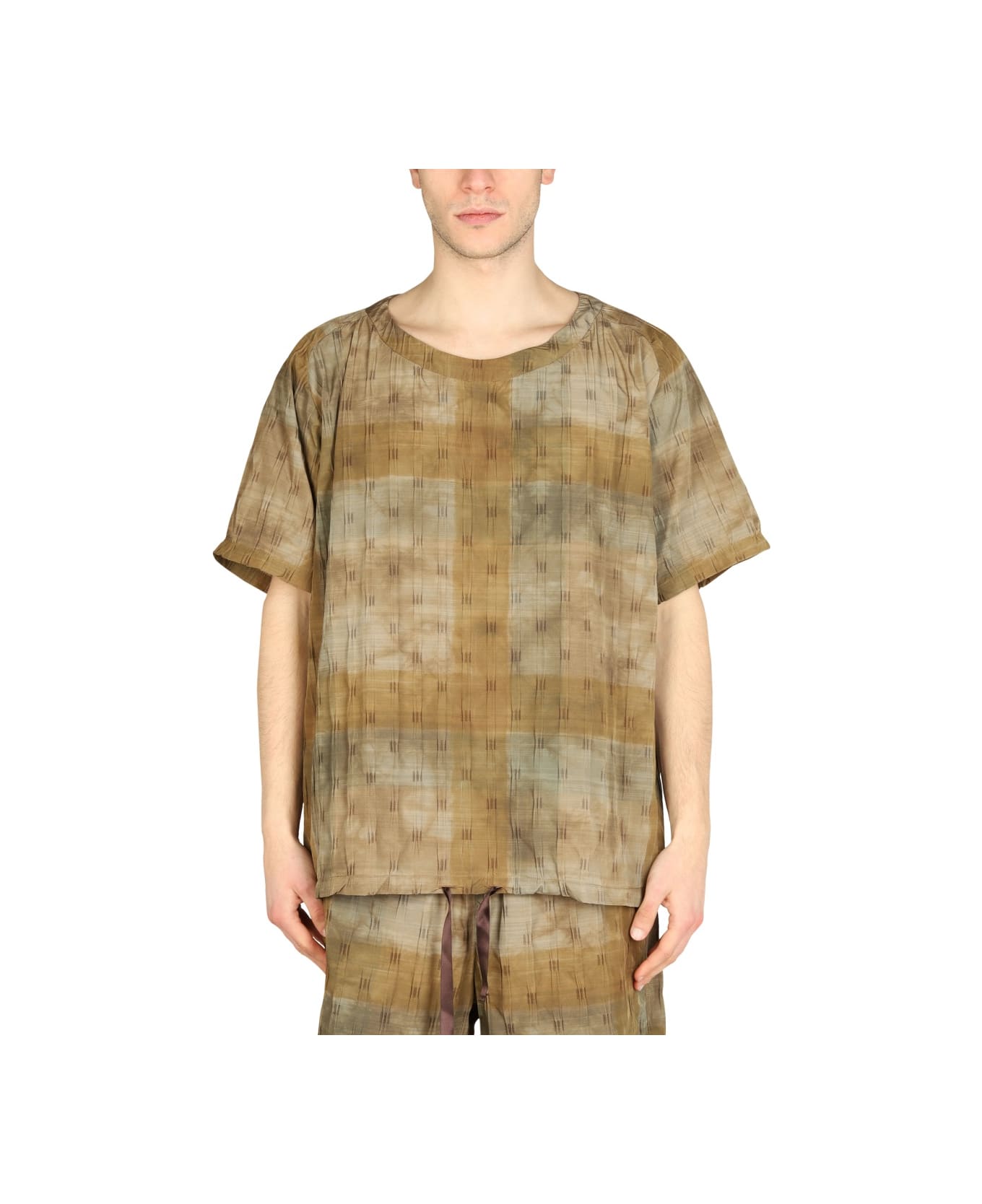 Needles Boxy Fit T-shirt - BROWN