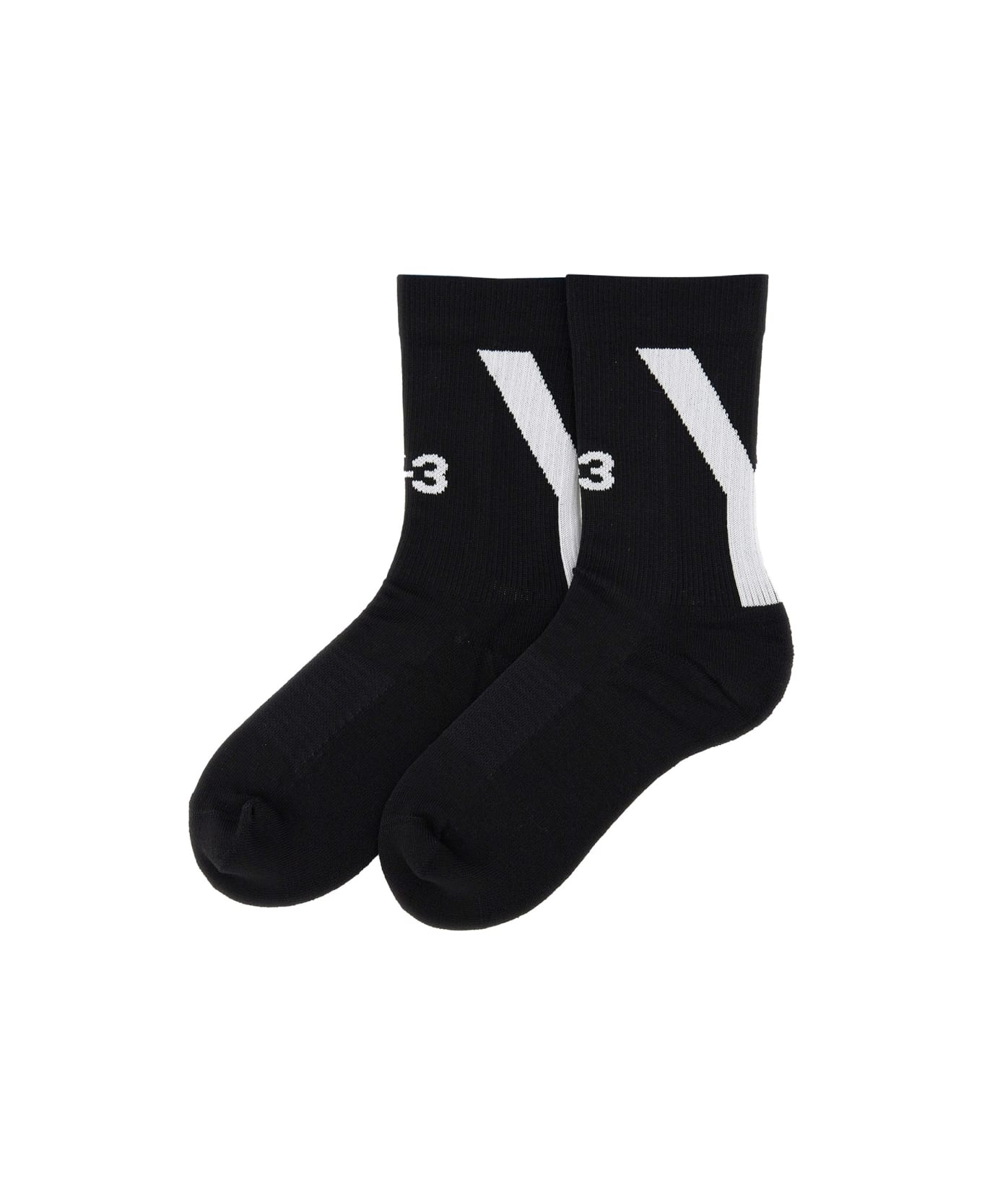 Y-3 Sock With Logo Embroidery - BLACK