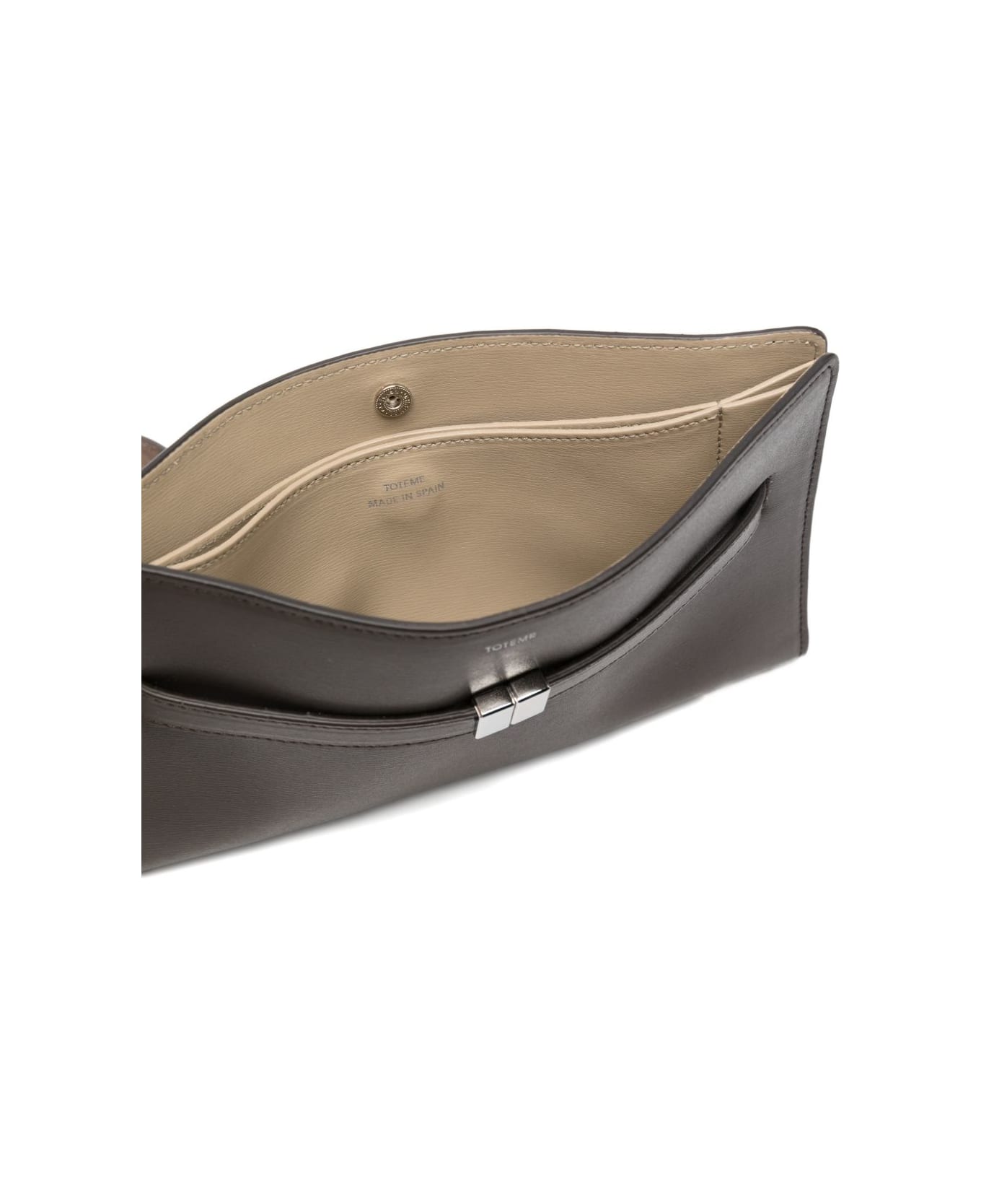 Totême Leather Mini Crossbody Bag - Brown