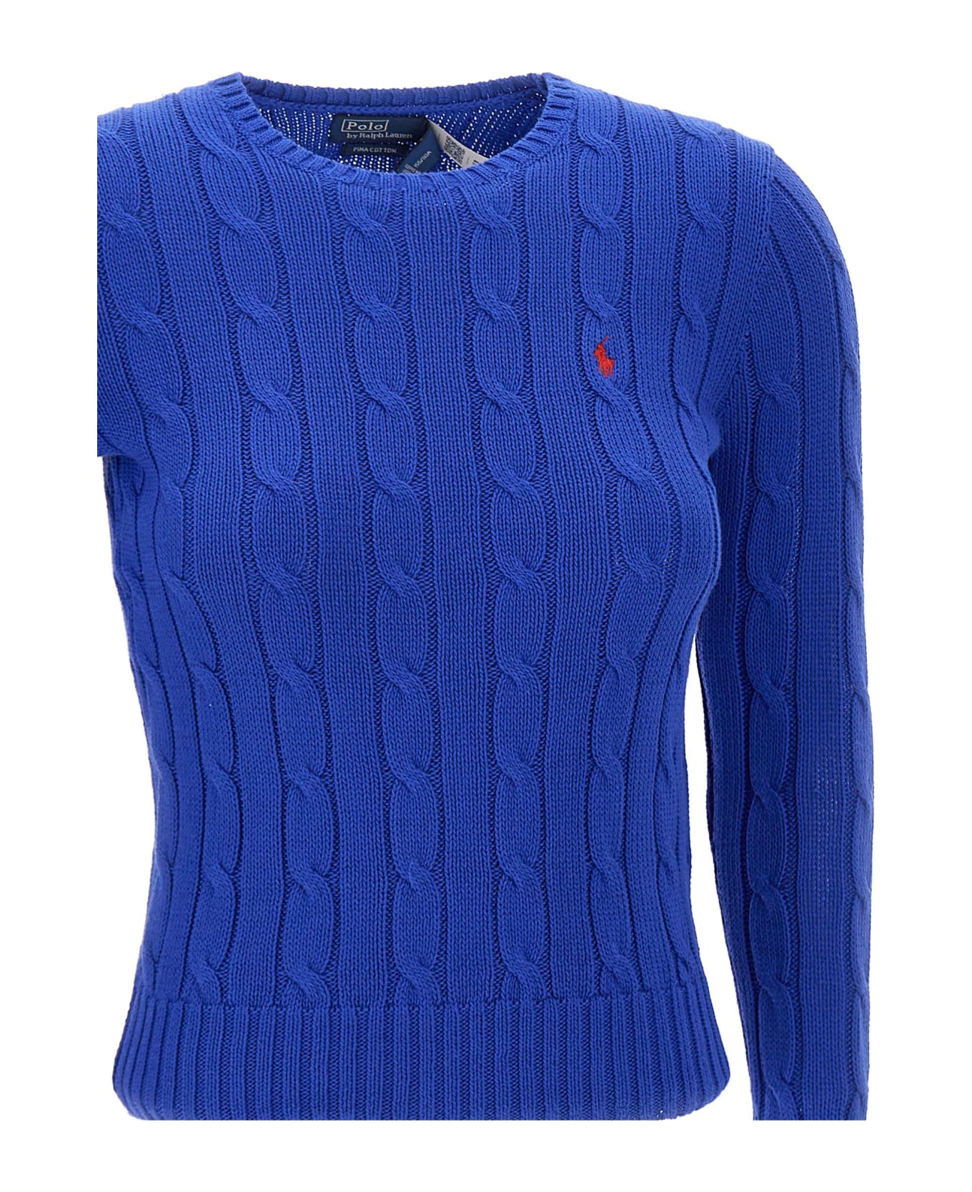 Polo Ralph Lauren "classic" Pima Cotton Sweater - BLUE
