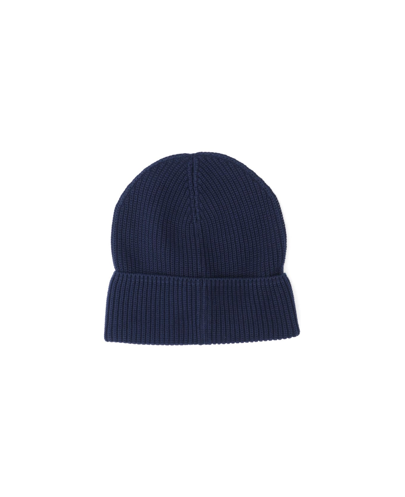 Moncler Logo Beanie - Blue