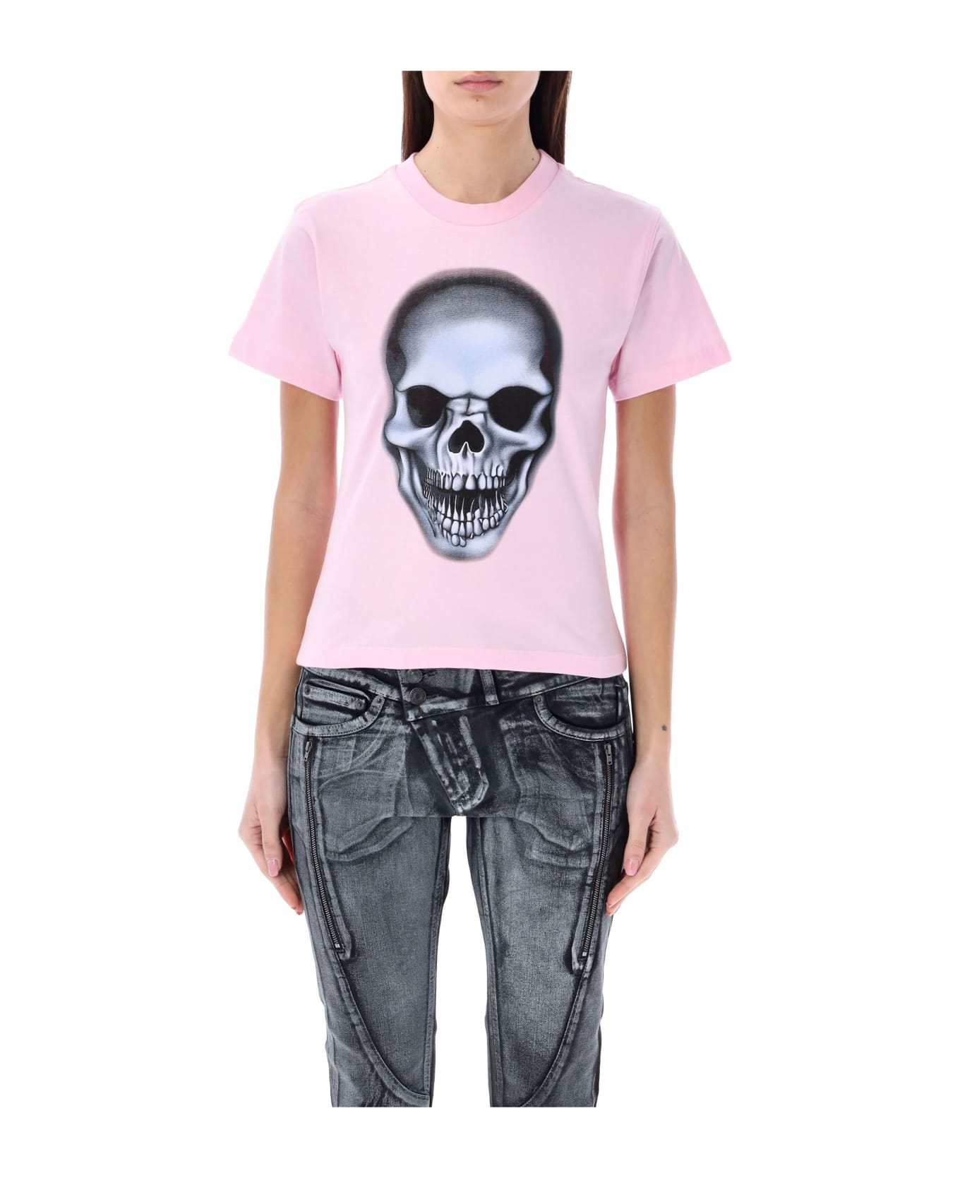 Ottolinger Skull T-shirt - LIGHT PINK Tシャツ