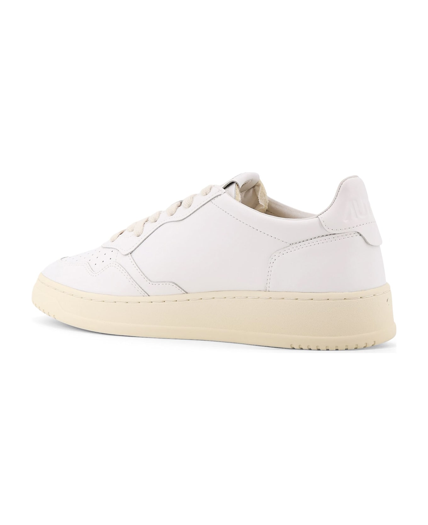 Autry Medalist Low Leather Sneakers - BIANCO BIANCO