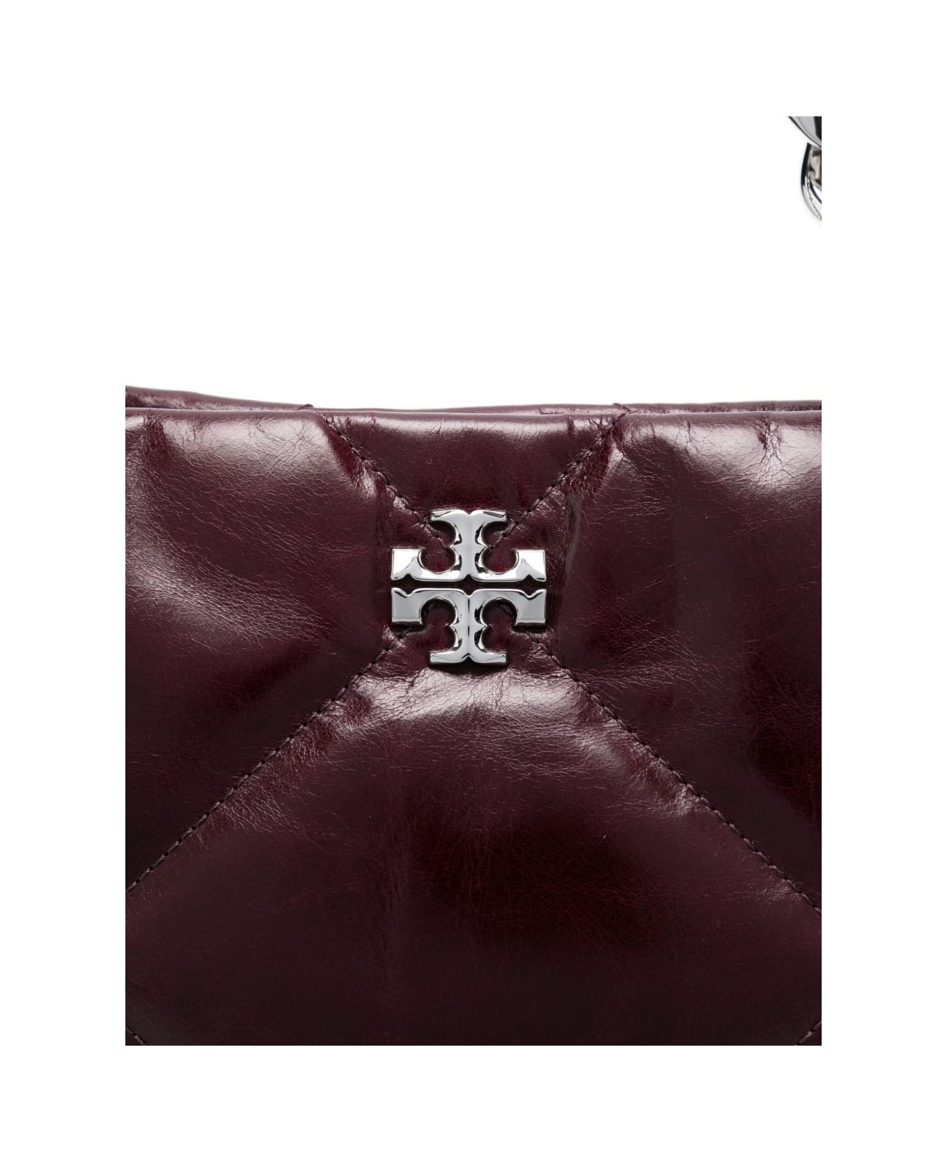 Tory Burch Kira Leather Shoulder Bag - Bordeaux