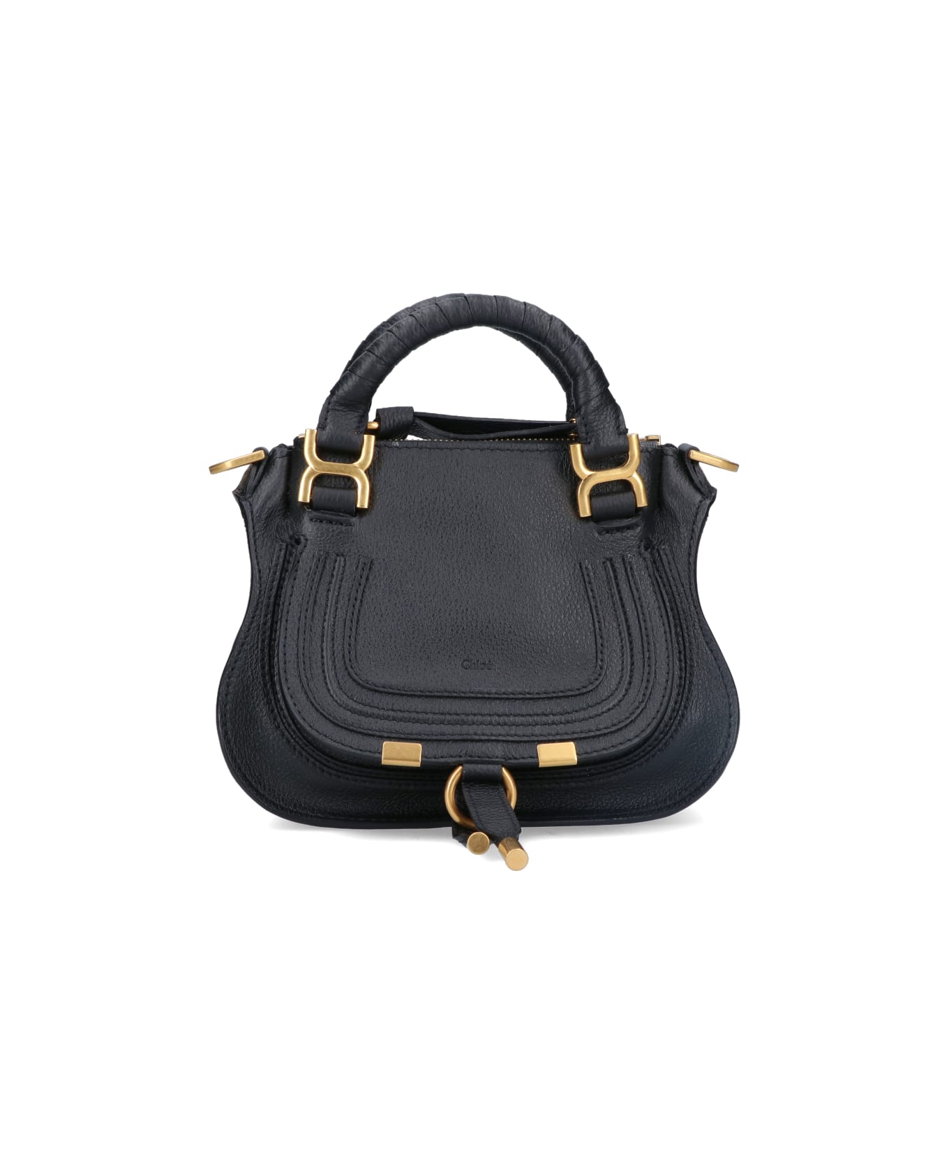 Chloé Marcie Mini Double Carry Tote Bag - Black トートバッグ