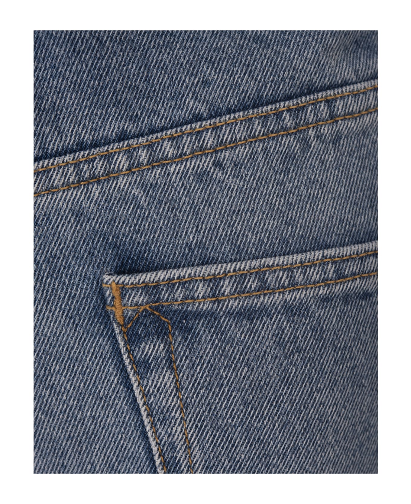 Paco Rabanne Denim Flared Jeans With Medals - Blue
