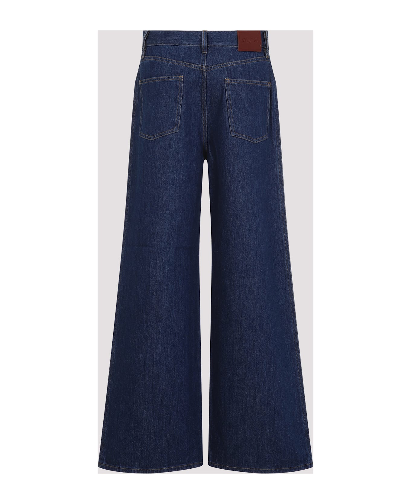 Gucci Wide Leg Denim Jeans - Dark Blue