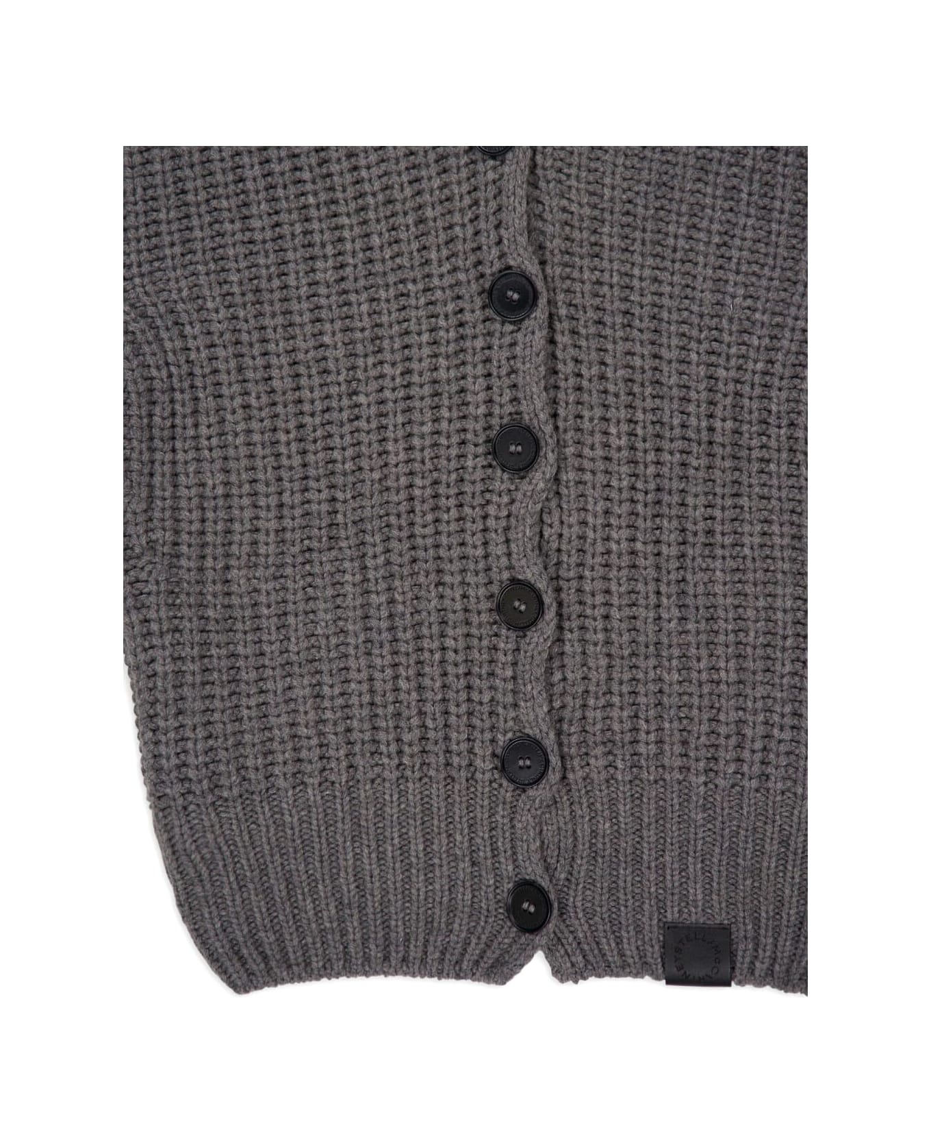 Stella McCartney Wool Hooded Cardigan - Grey