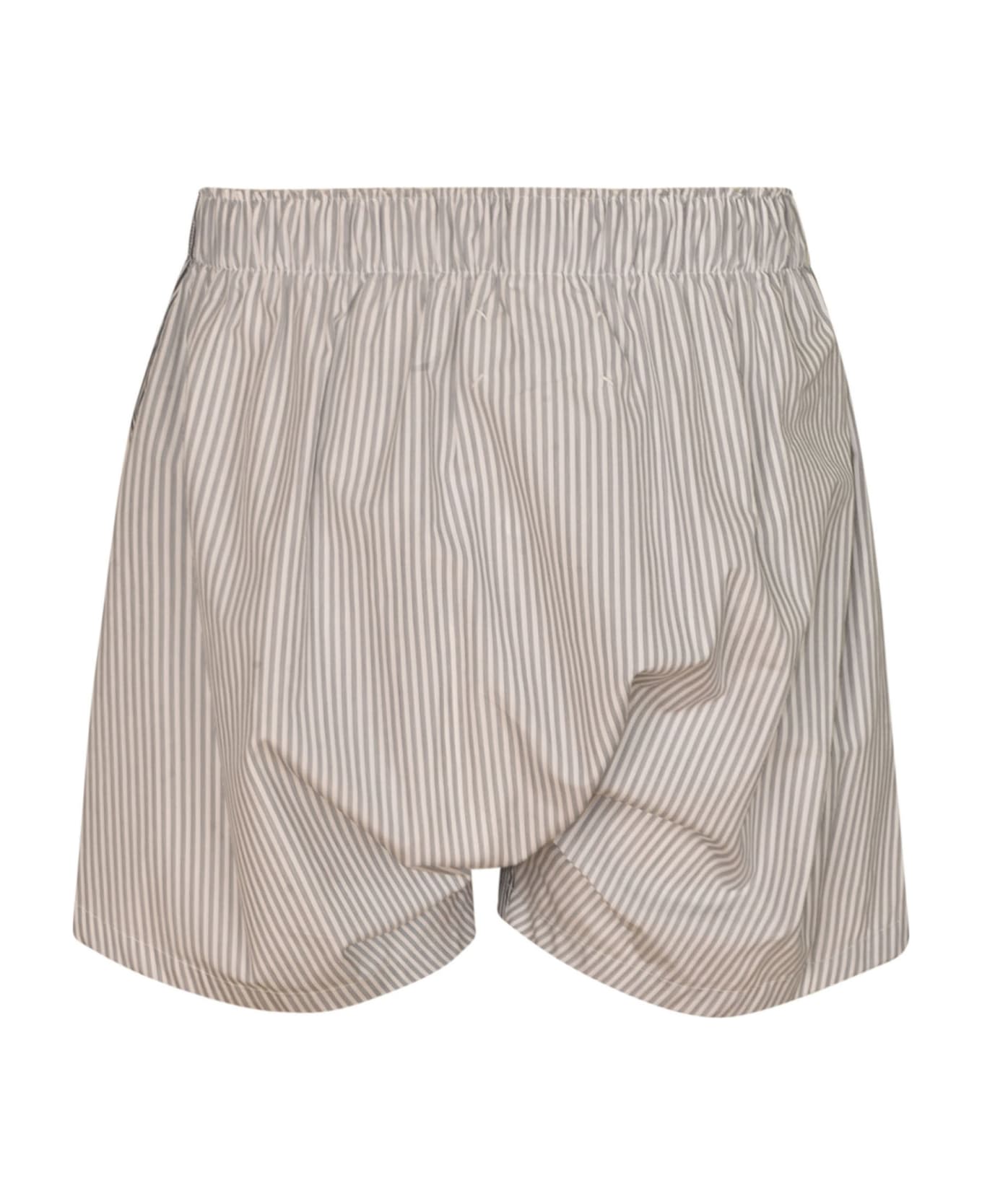Maison Margiela Stripe Shorts - Black/White