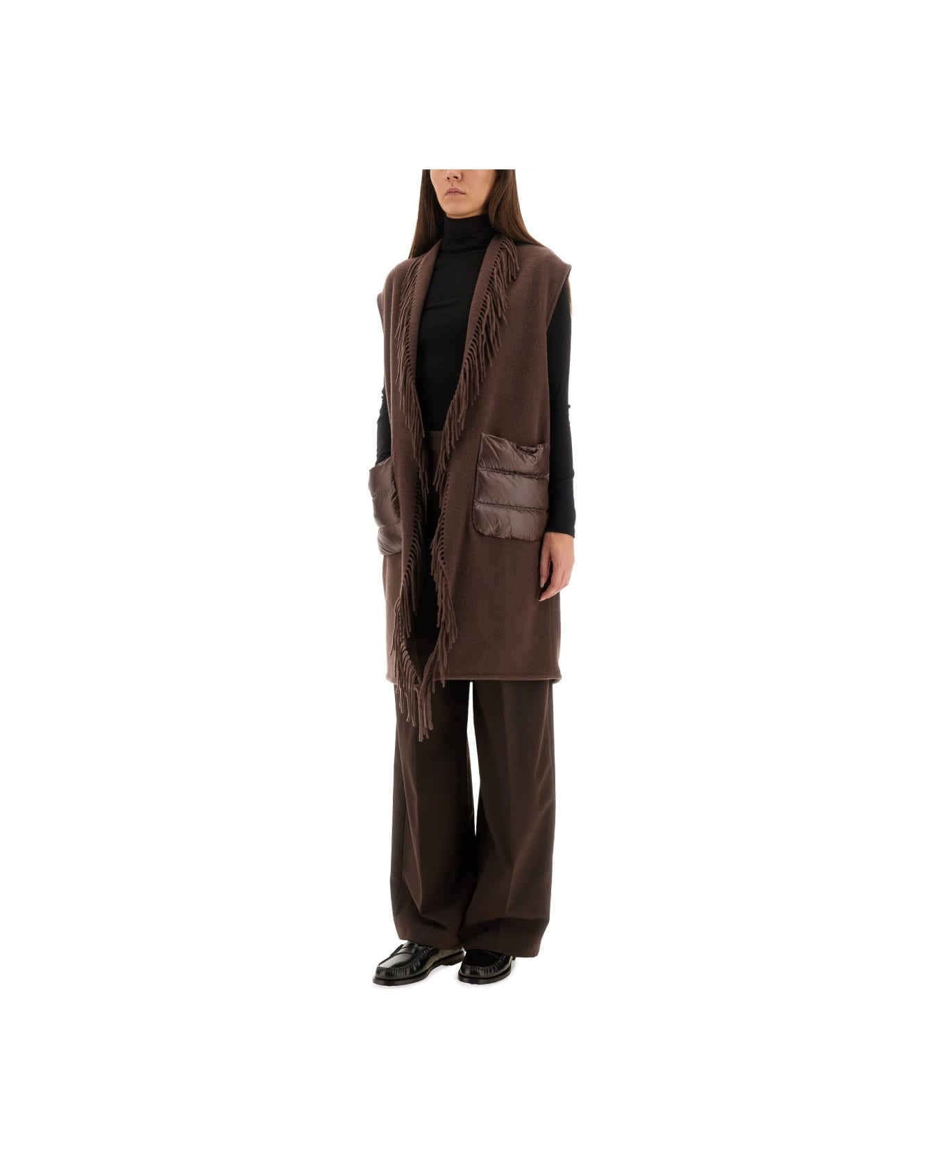 Herno Resort Sleeve Made Of Warmy And Ultralight Nylon - BROWN