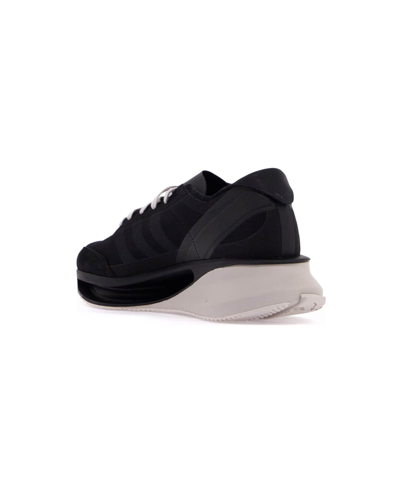 Y-3 S Gendo Run Sneakers In Black Suede And Fabric - Black Black Chapea