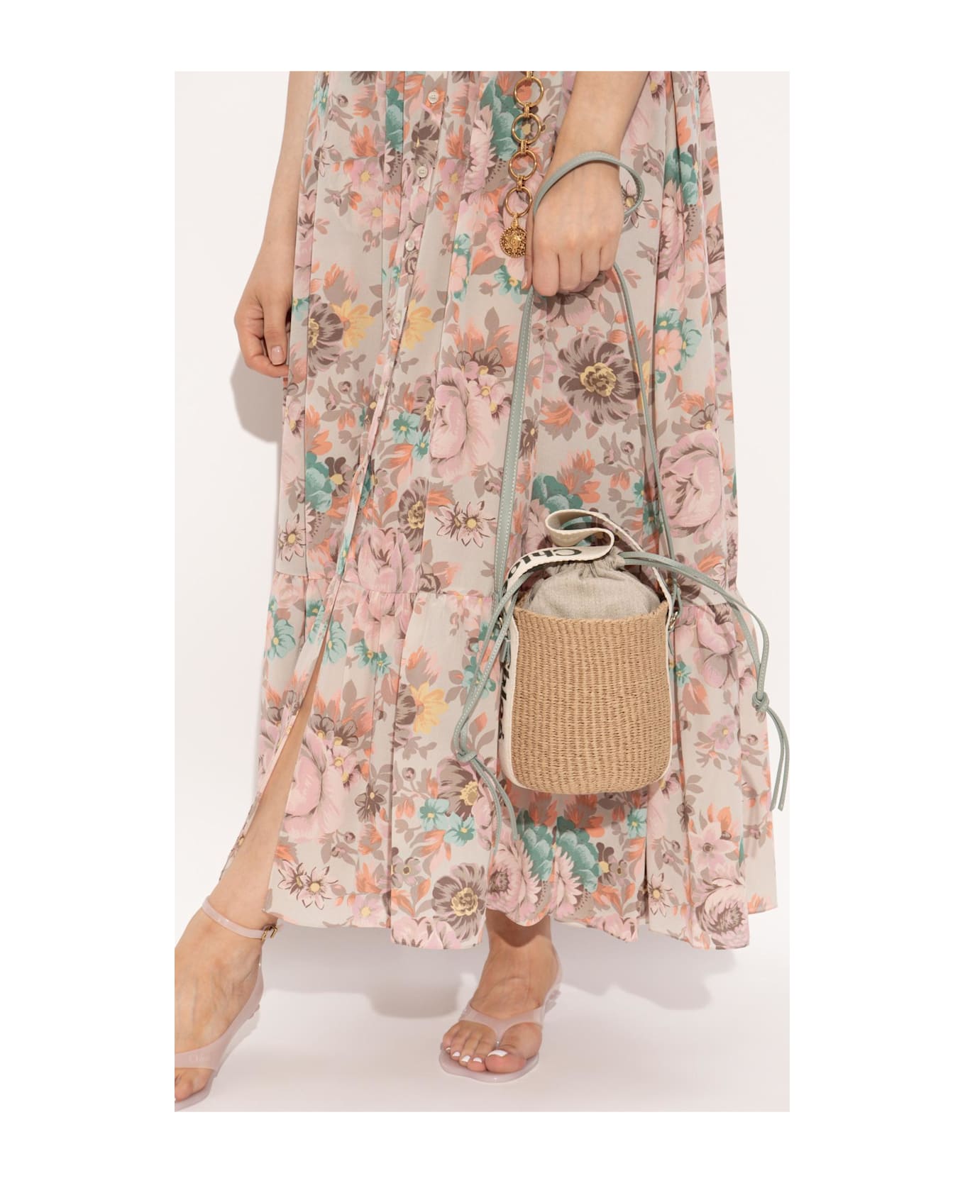 Chloé 
woody Small
 Shoulder Bag, Bucket Type - GREEN