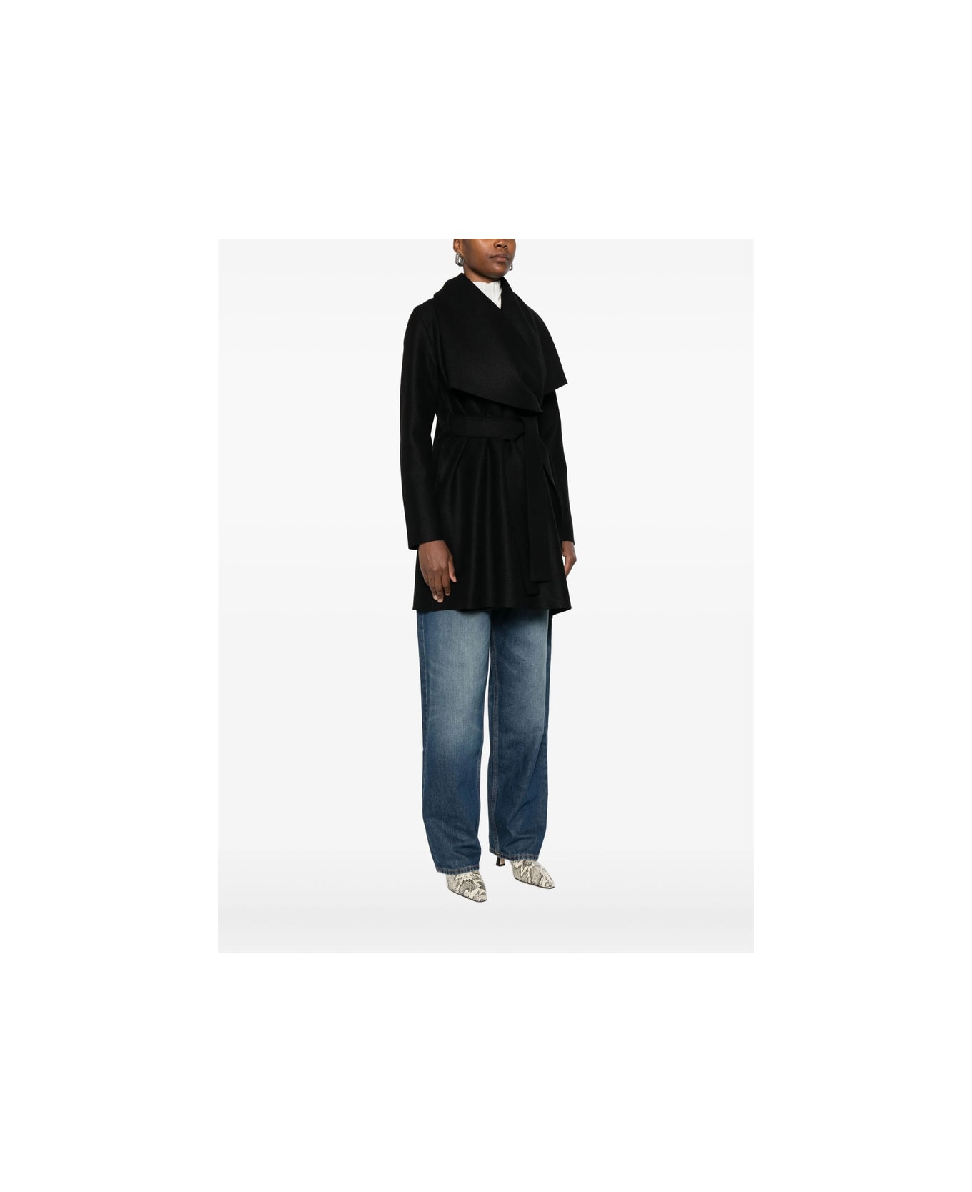 Harris Wharf London Coat - BLACK