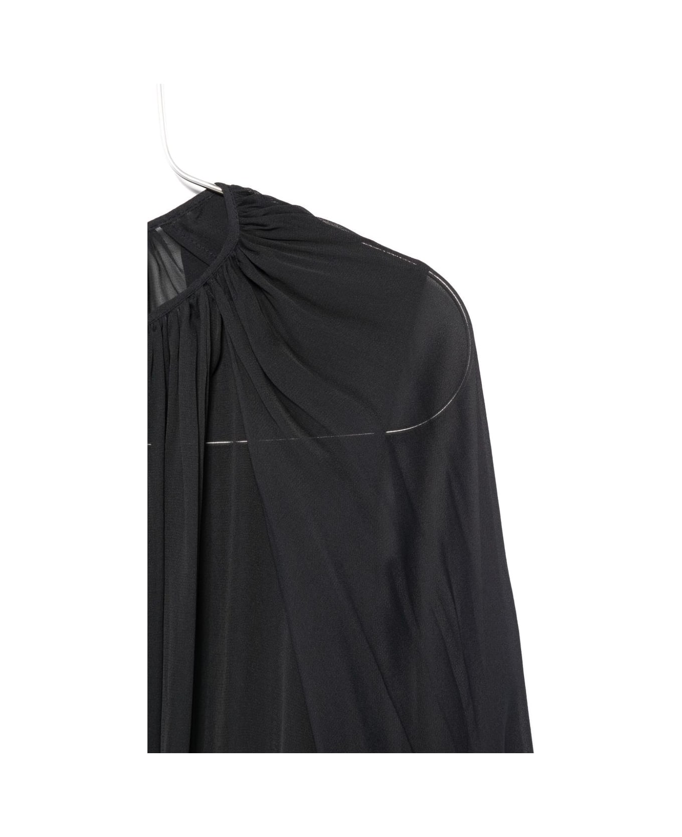 SEMICOUTURE Silk Blend Blouse - Grey