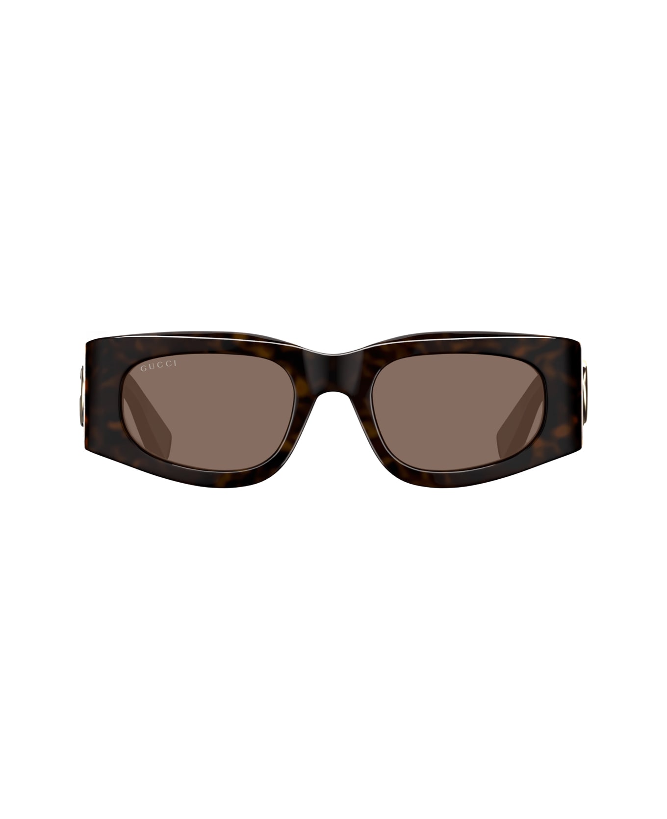 Gucci Eyewear Gucci Gg1664s Linea Gg Logo 004 Havana Violet Brown Sunglasses - Marrone