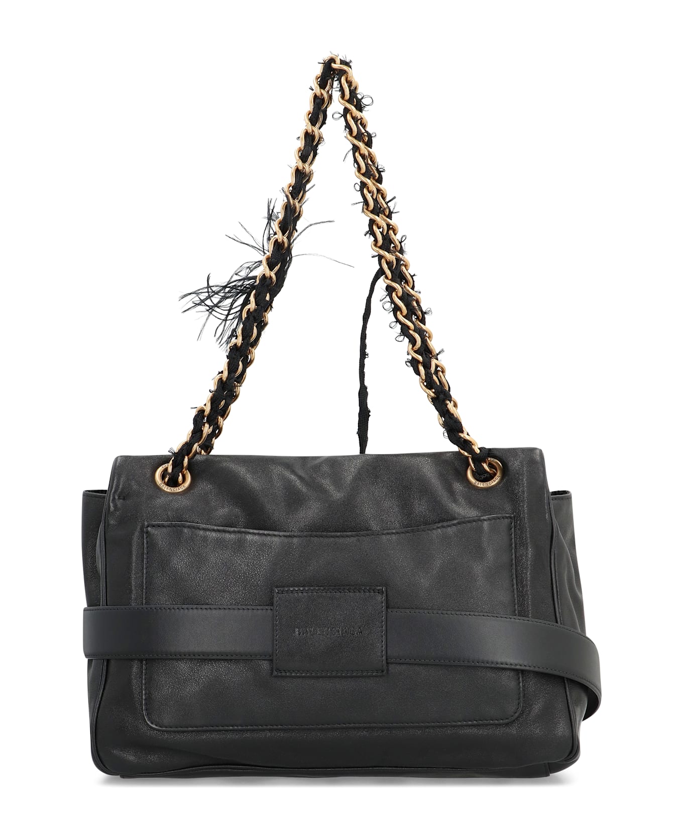 Balenciaga Modu Leather Crossbody Bag - Black