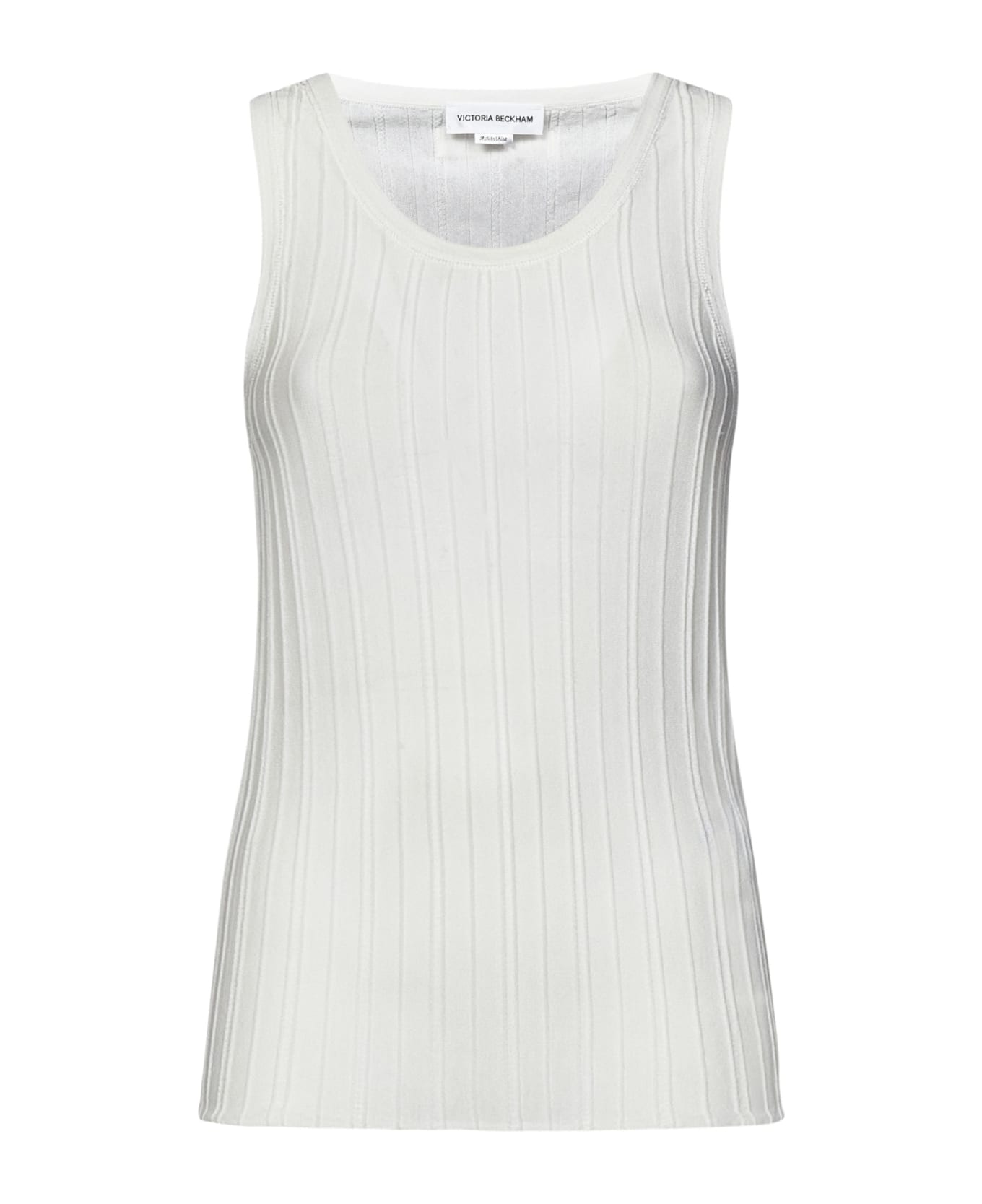 Victoria Beckham Fine Knit Tank Top - White
