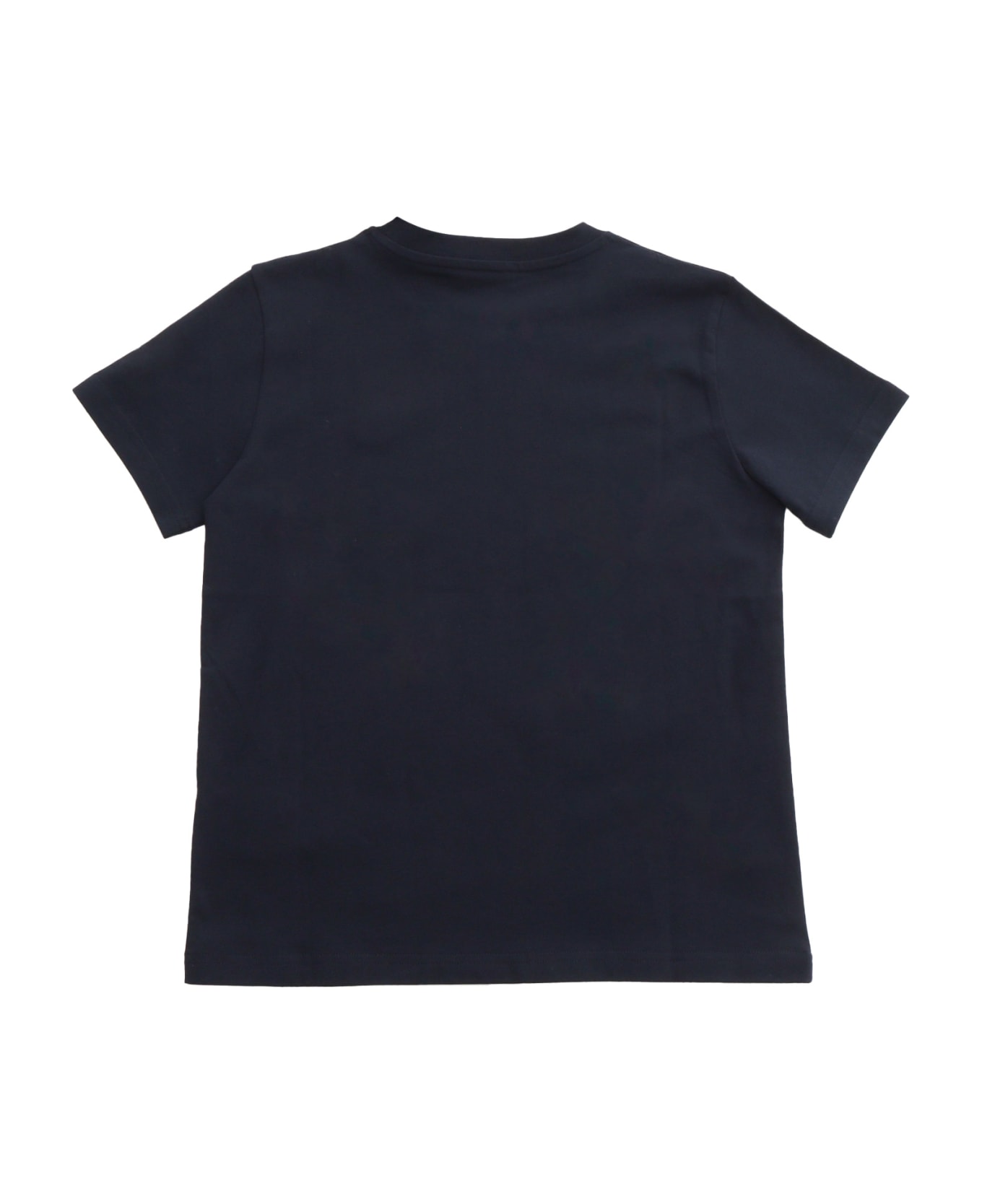Moncler Blue T-shirt With Logo - BLUE