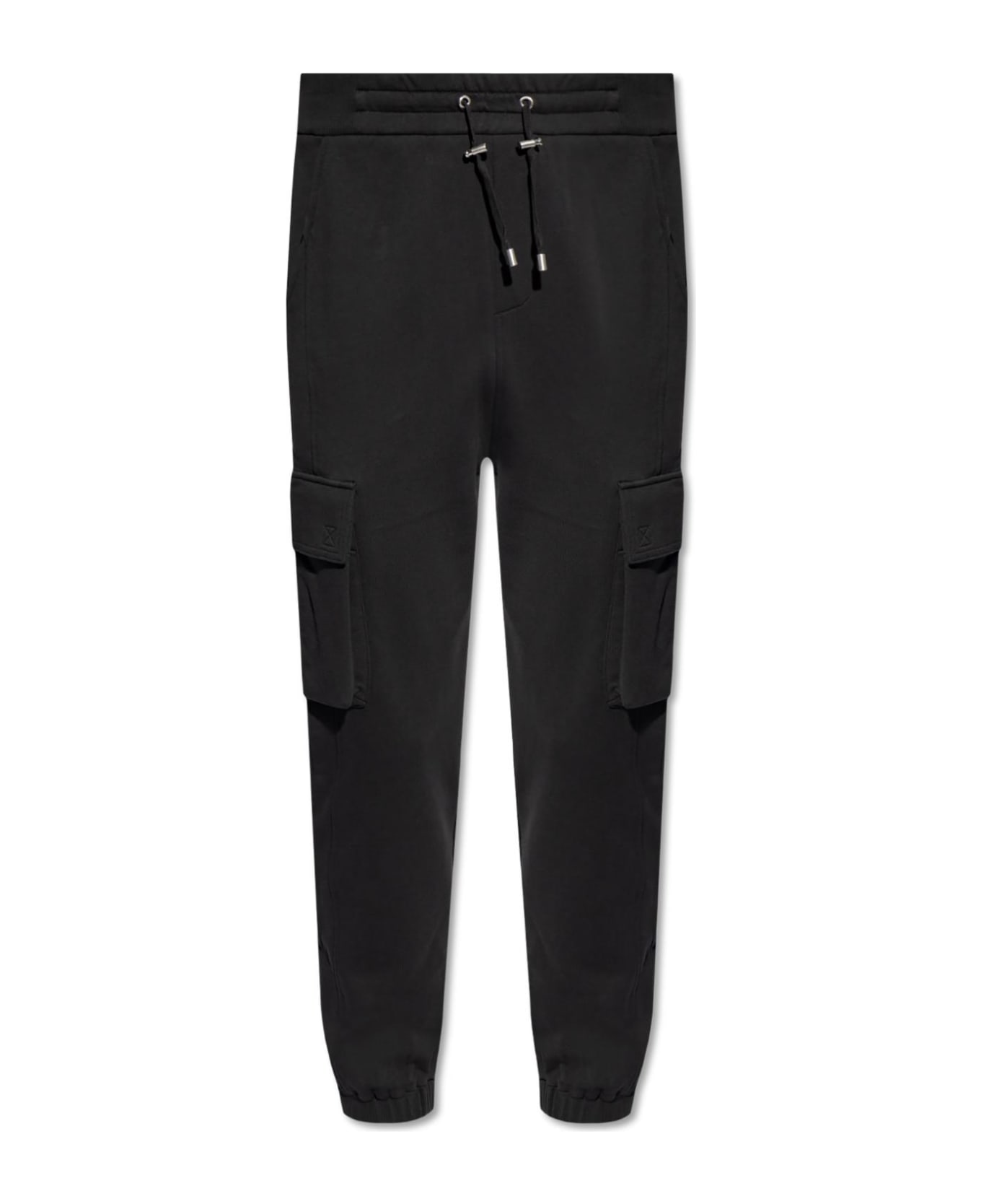 Balmain Logo Cargo Pants - Black