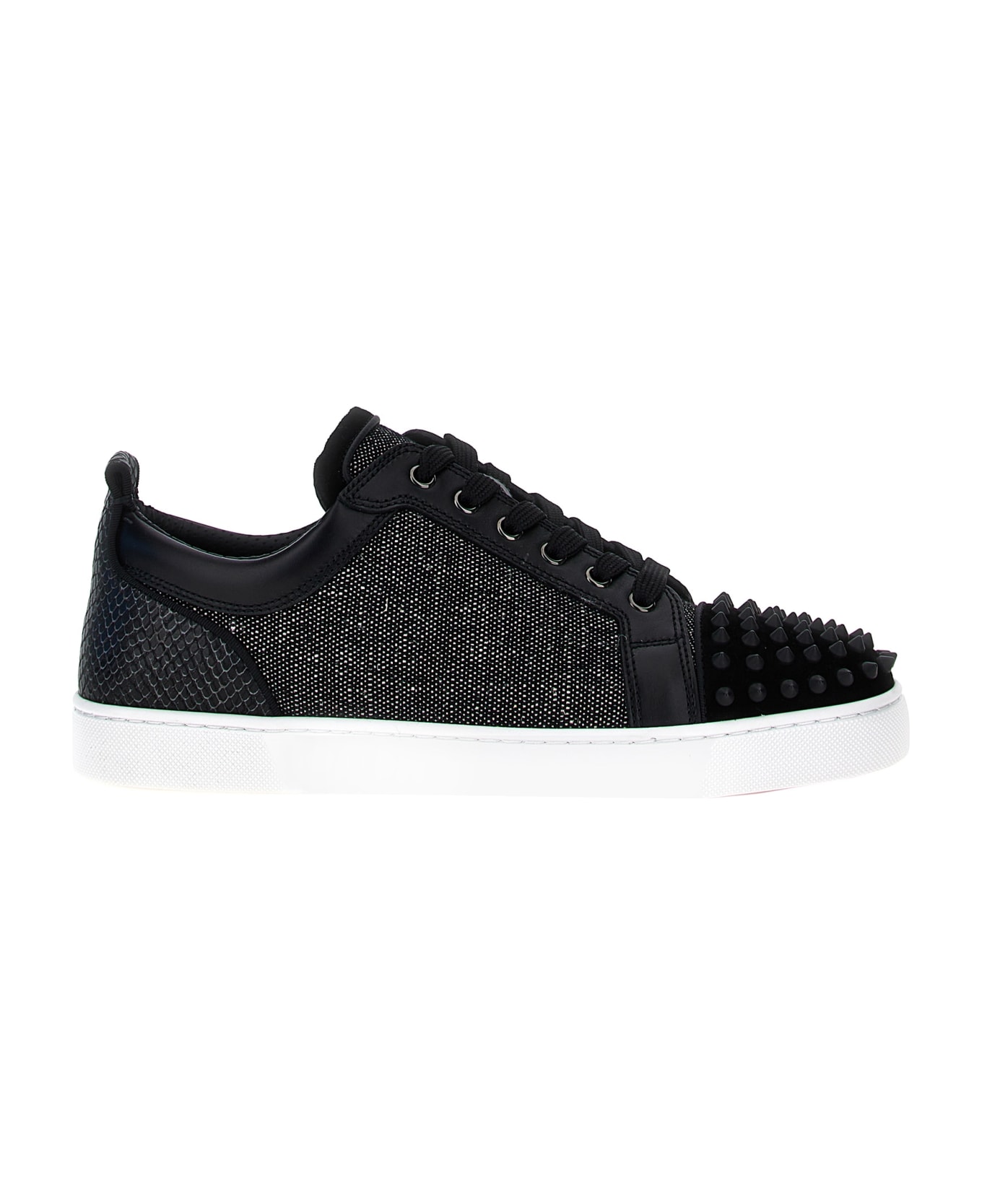 Christian Louboutin 'louis Junior Spikes Orlato' Sneakers - Black  