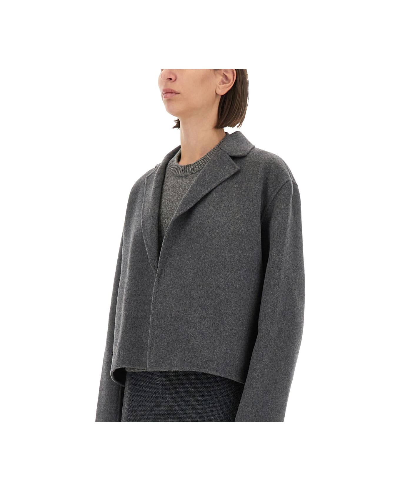 Theory Cropped Jacket - GREY