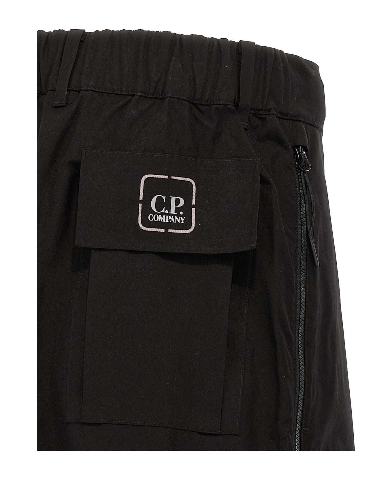 C.P. Company Cargo Hyst Bermuda Shorts - Black