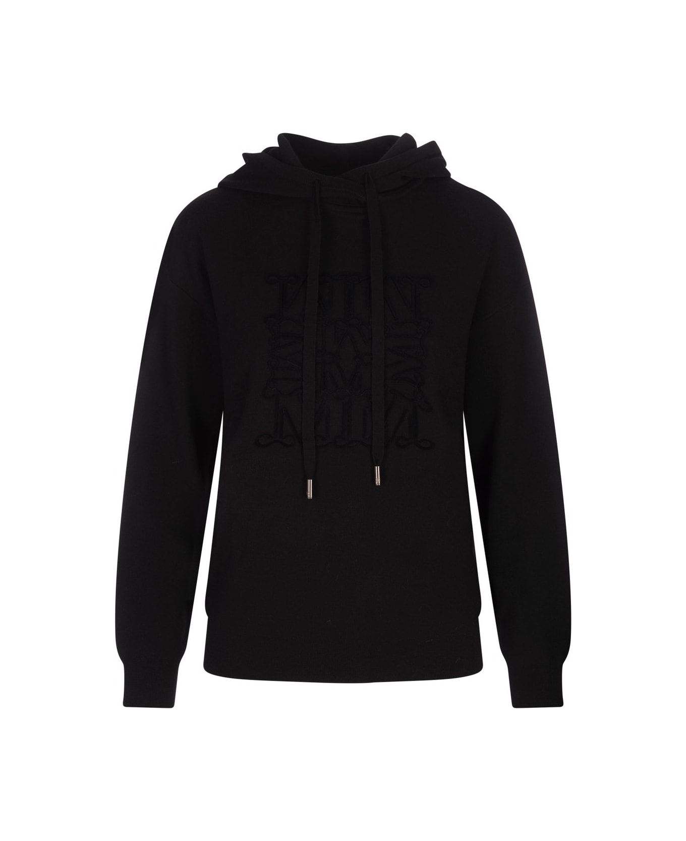 Max Mara Pamir Drawstring Hoodie - BLACK