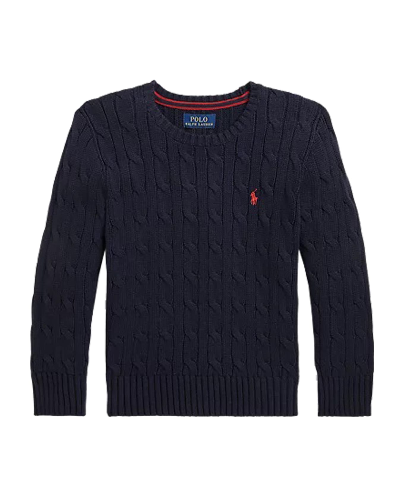 Ralph Lauren Cotton Cable Sweater - Blue
