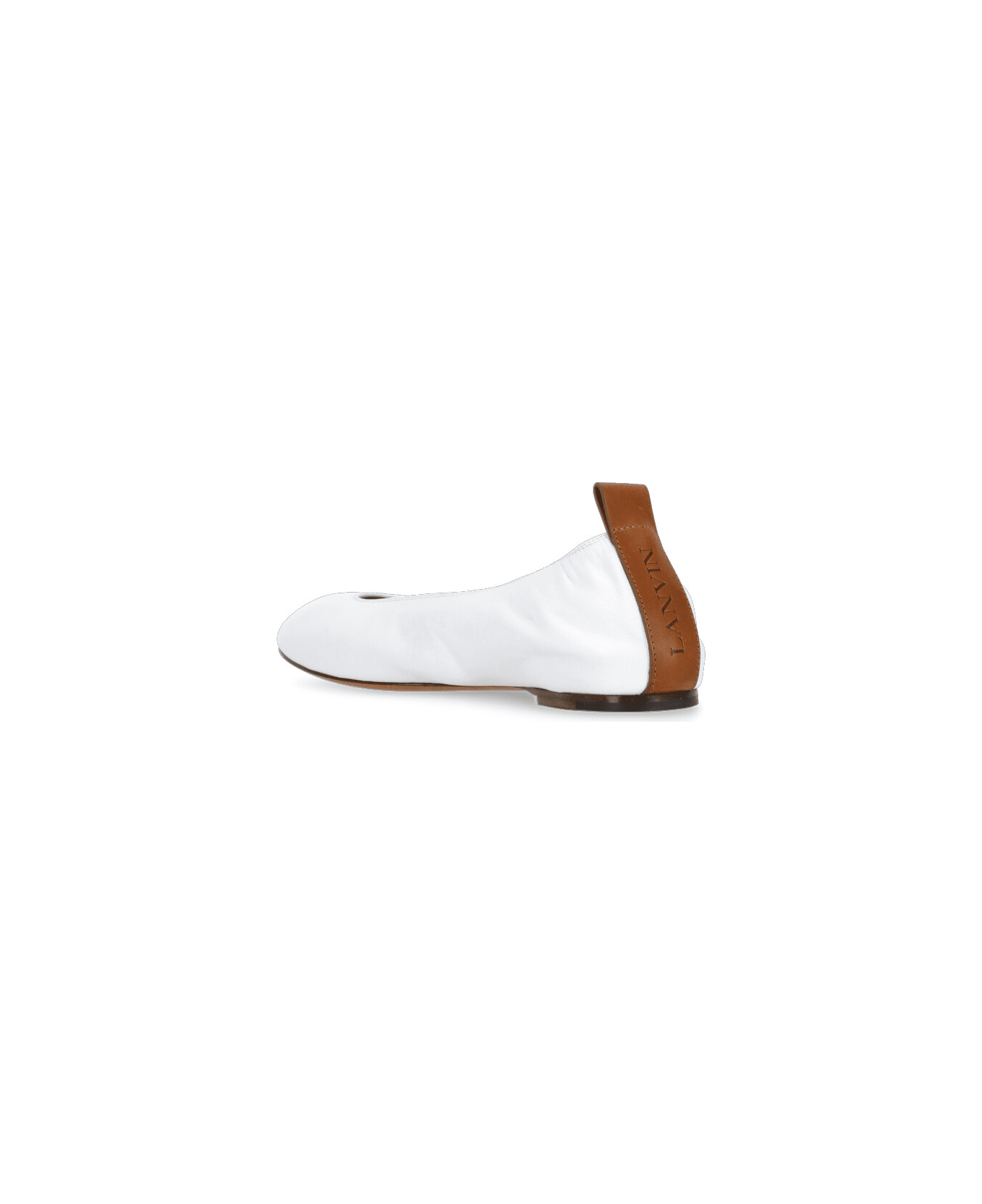 Lanvin Leather Ballet Shoes - White