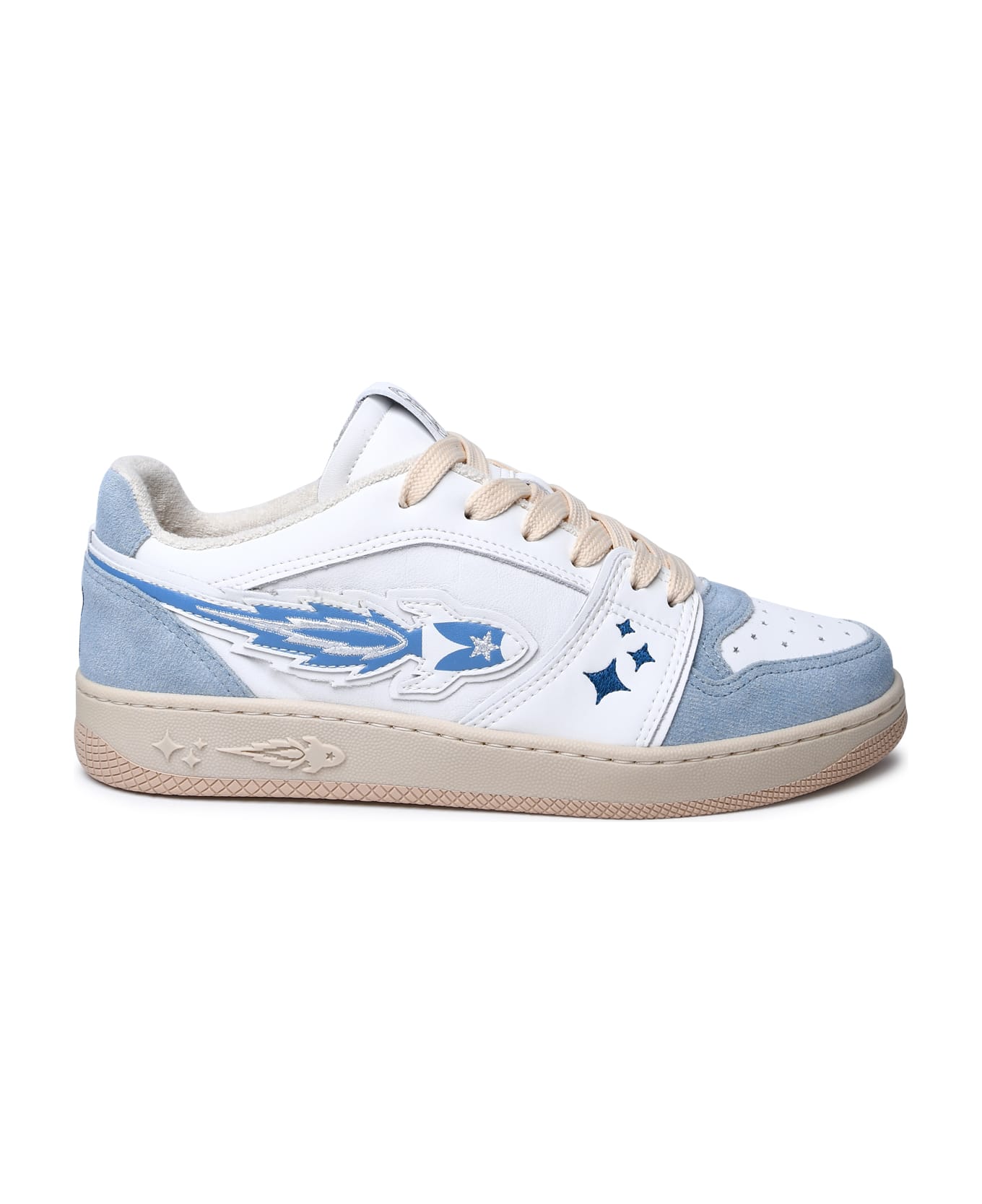 Enterprise Japan Two-tone Leather Sneakers - White スニーカー